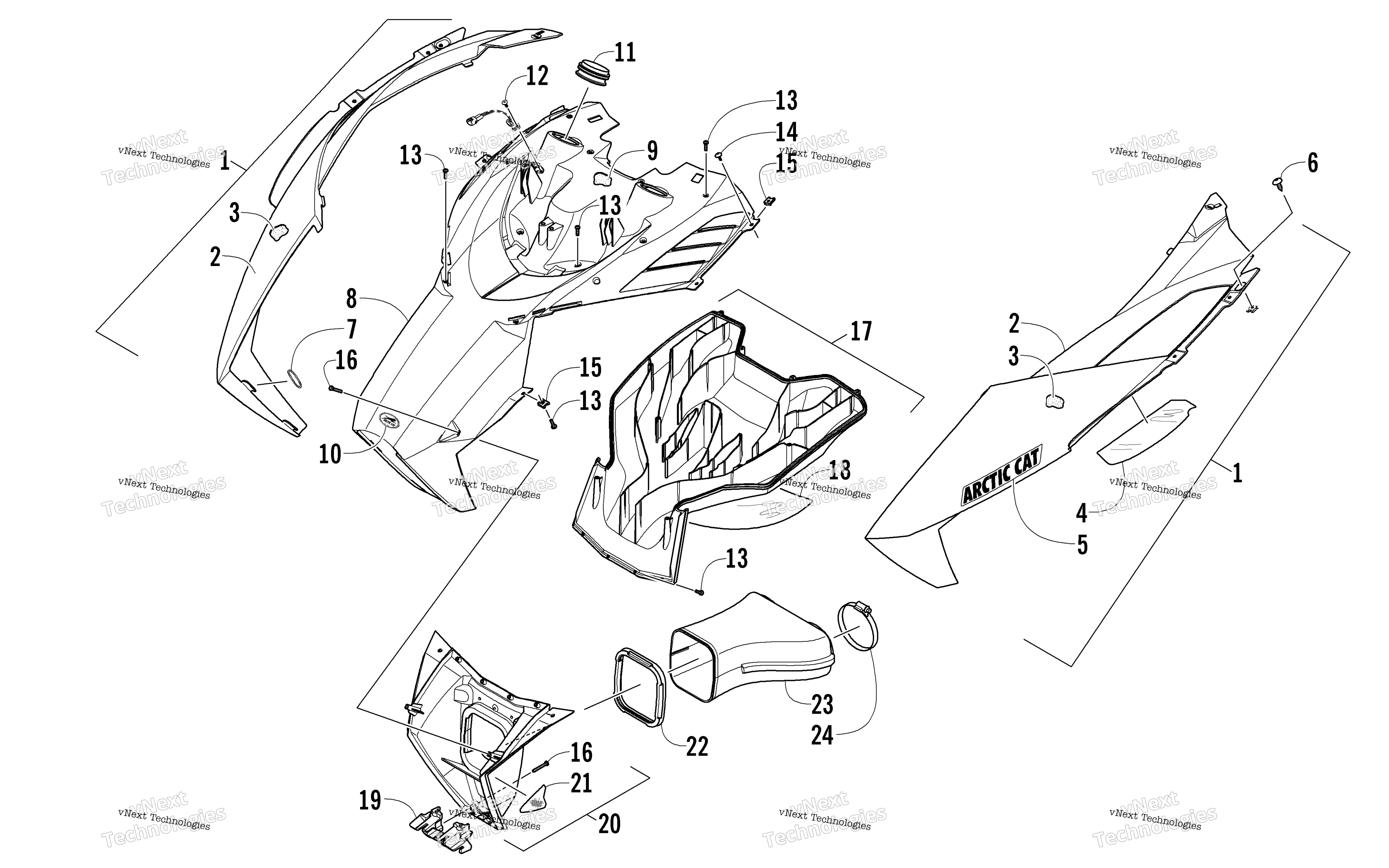 Капот And Air Intake Assembly