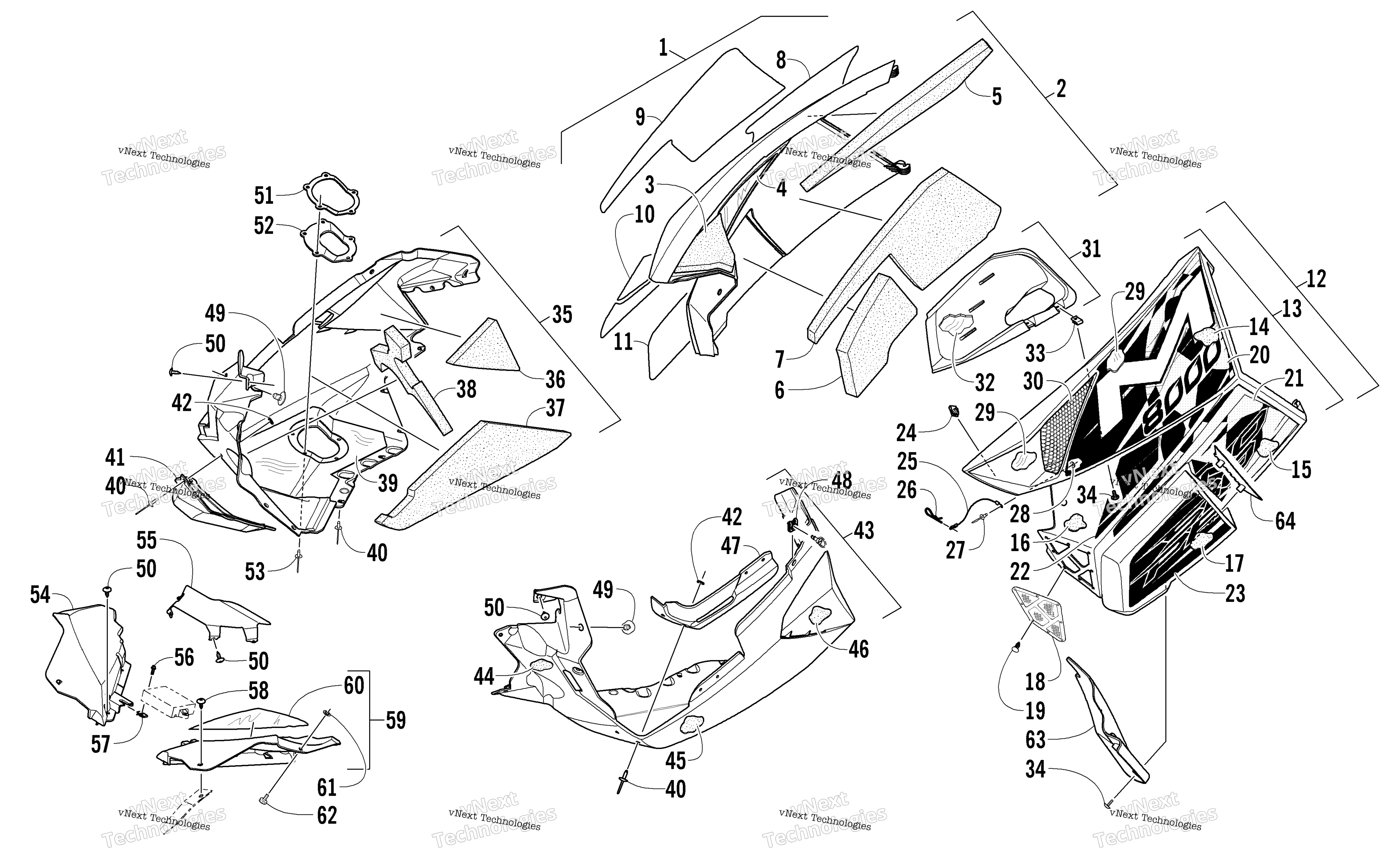 Skid Plate и Side панель узел