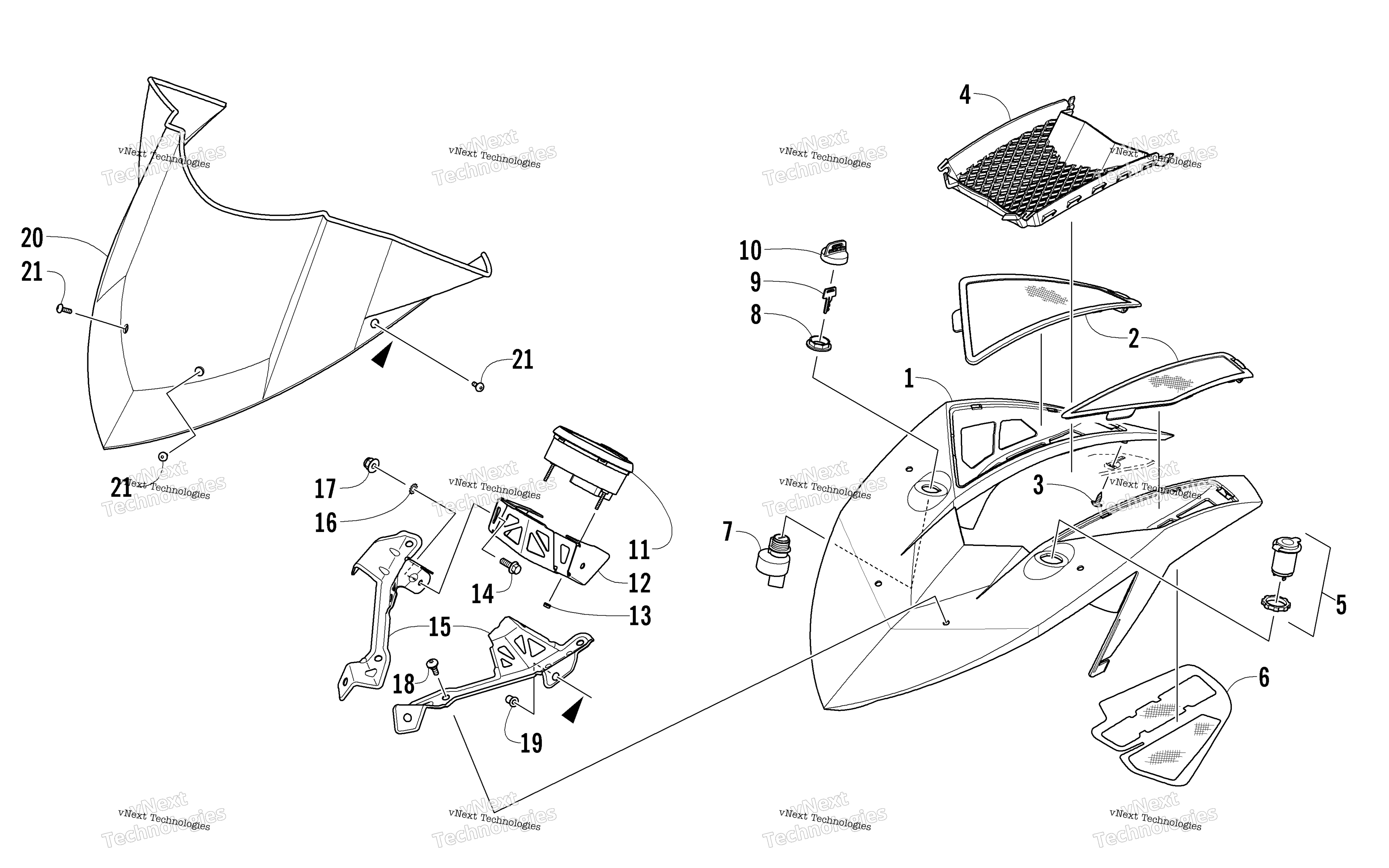 Ветровое стекло And Instruments Assemblies