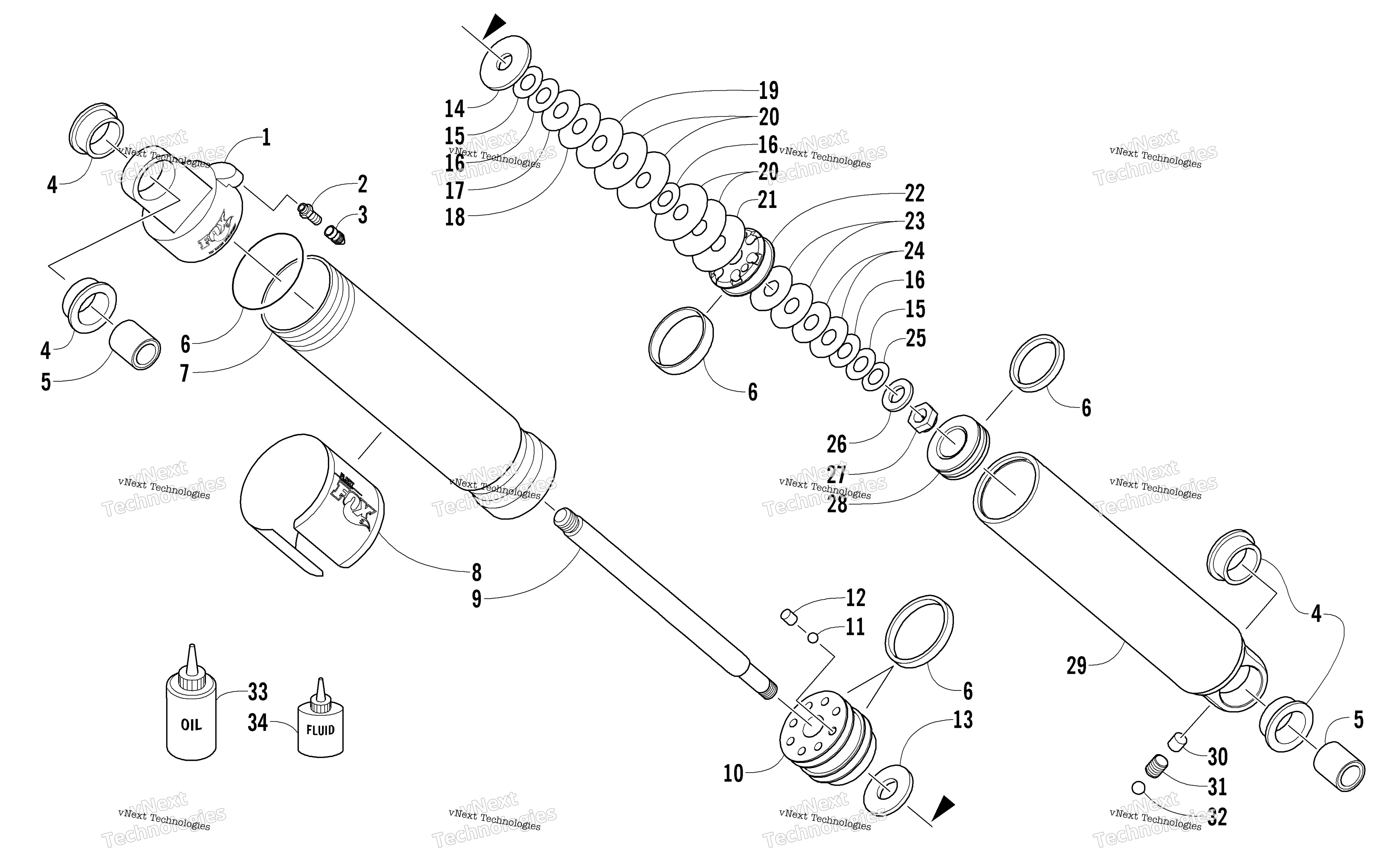 Задняя часть Suspension Rear Arm Shock Absorber