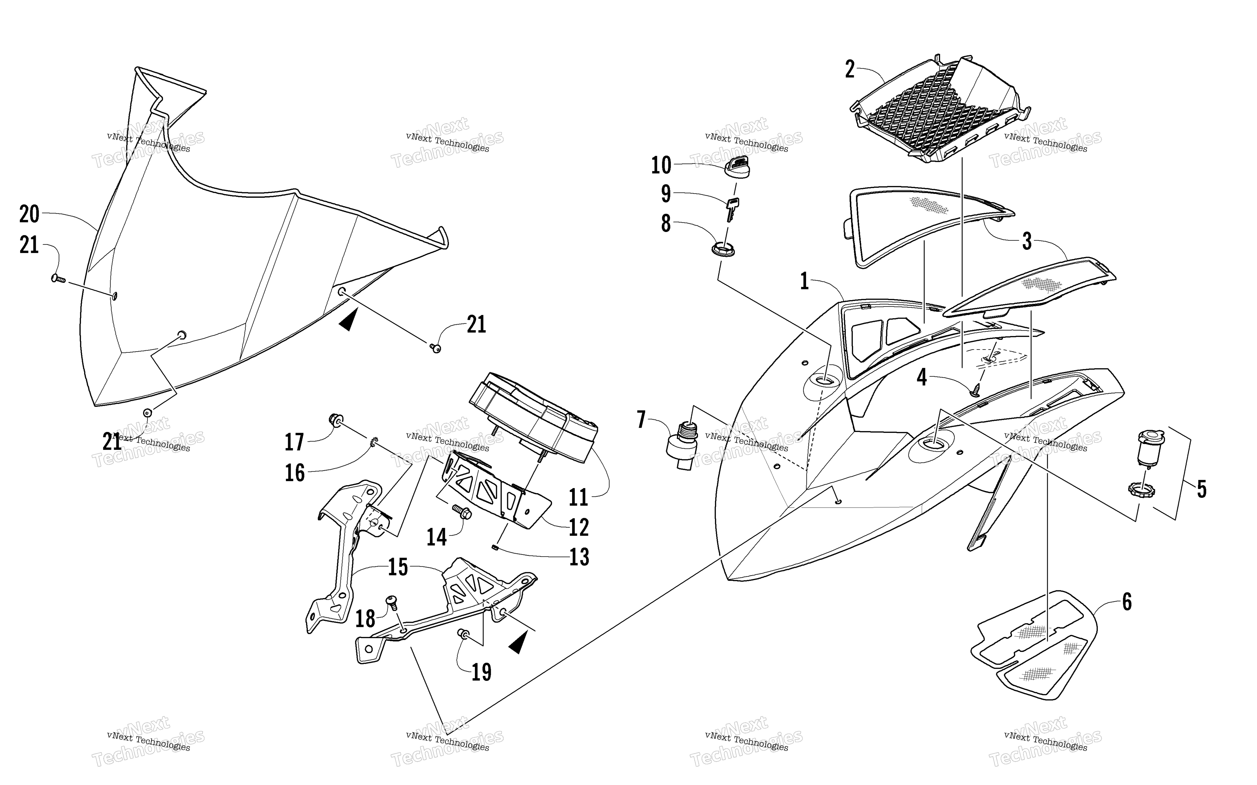 Ветровое стекло And Instruments Assemblies