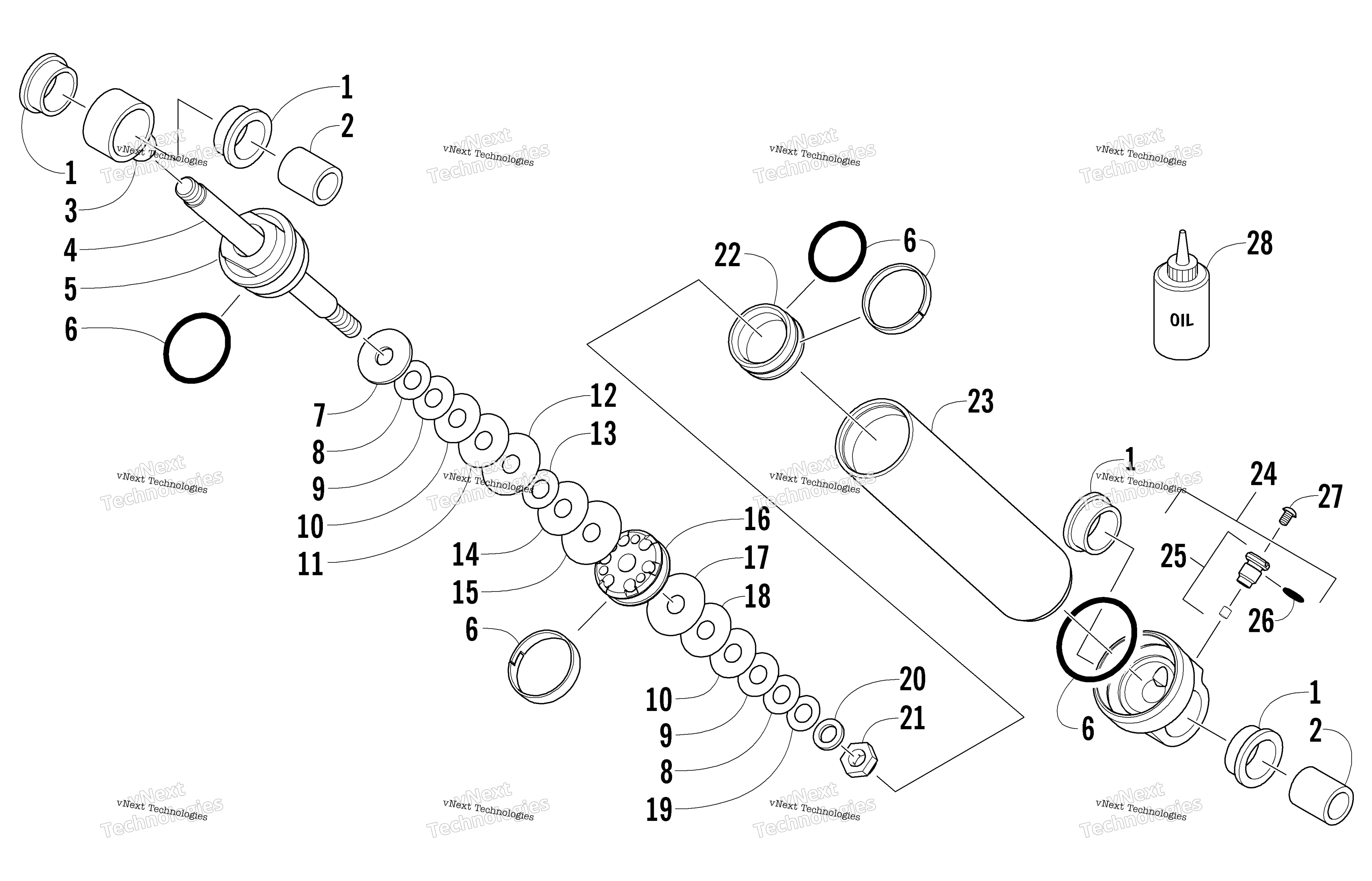 Задняя часть Suspension Rear Arm Shock Absorber
