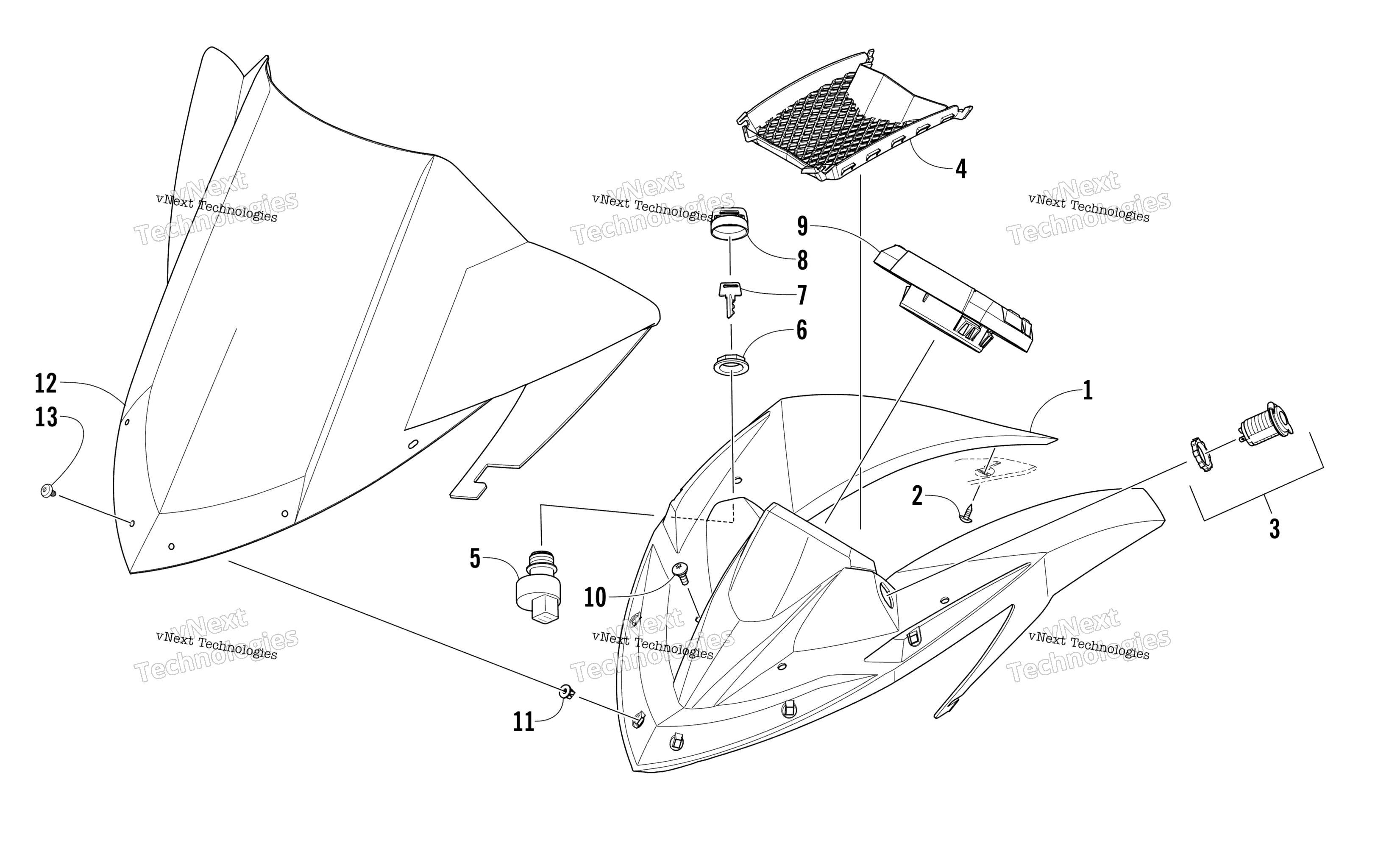 Ветровое стекло And Instruments Assemblies