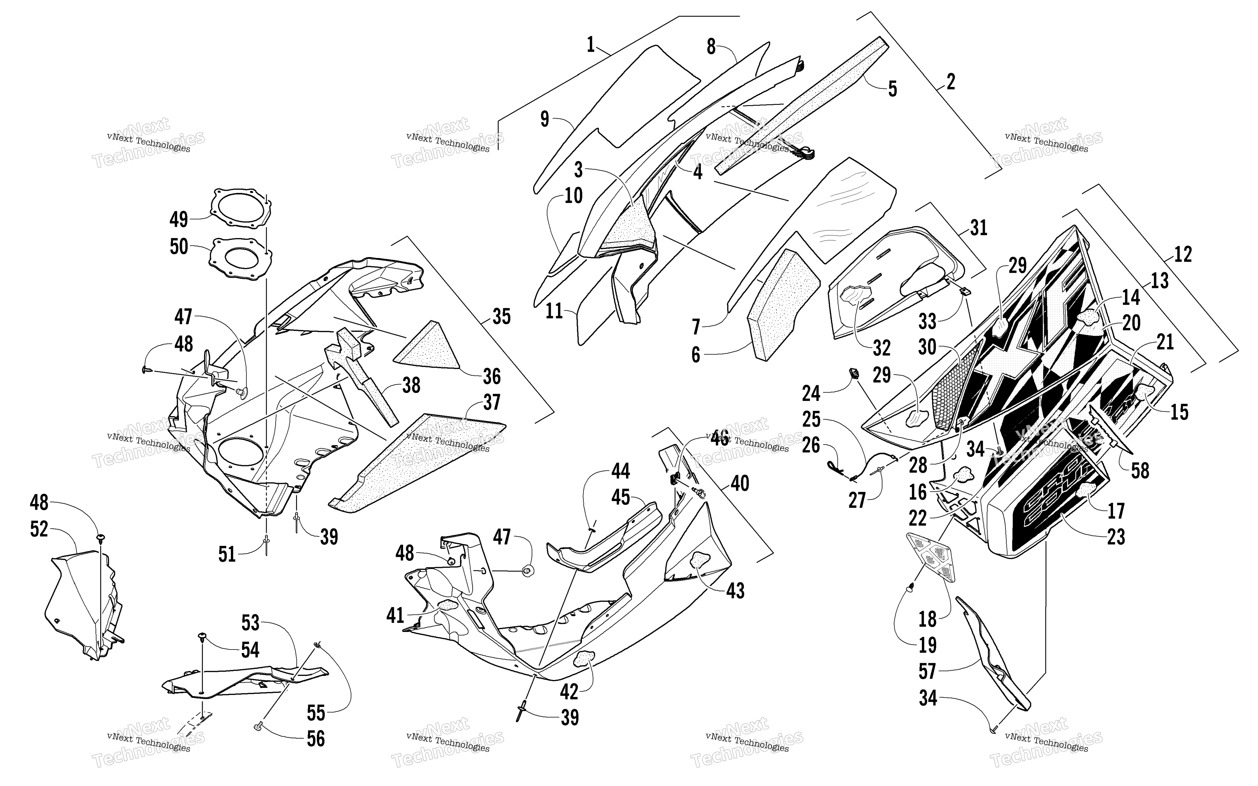 Skid Plate и Side панель узел