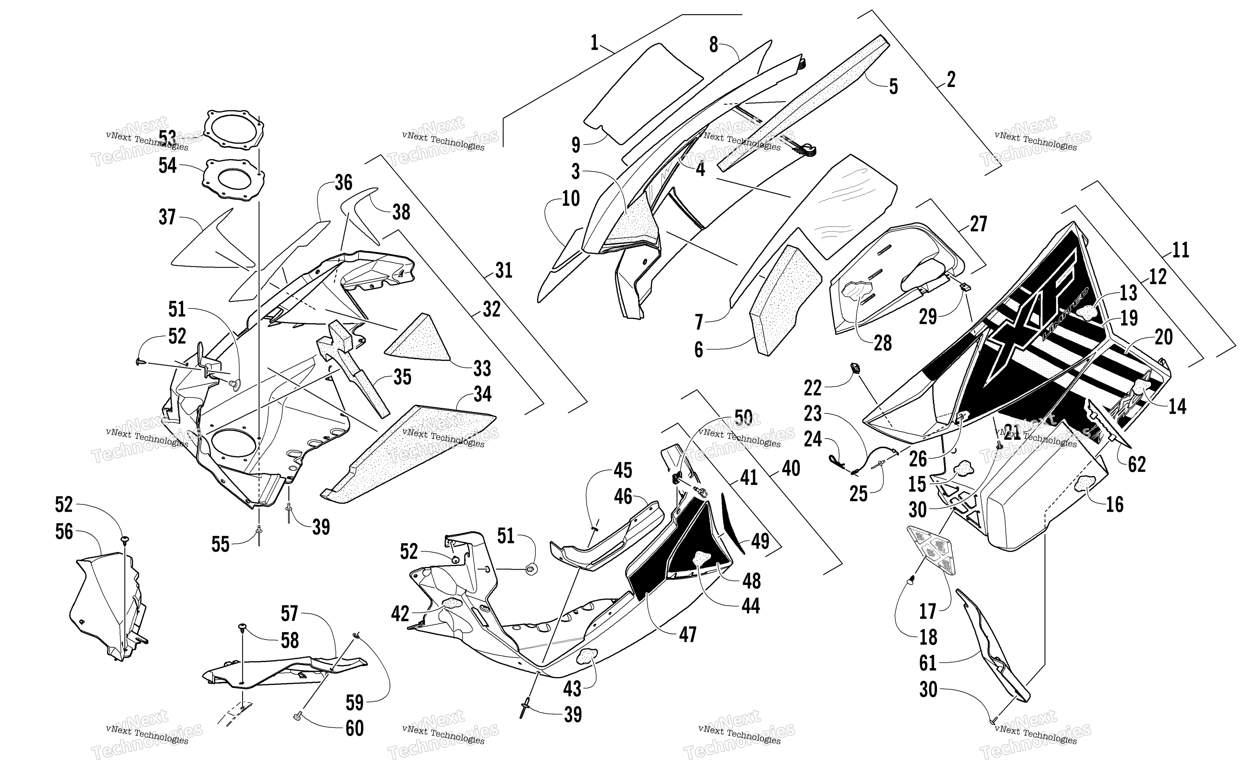 Skid Plate и Side панель узел
