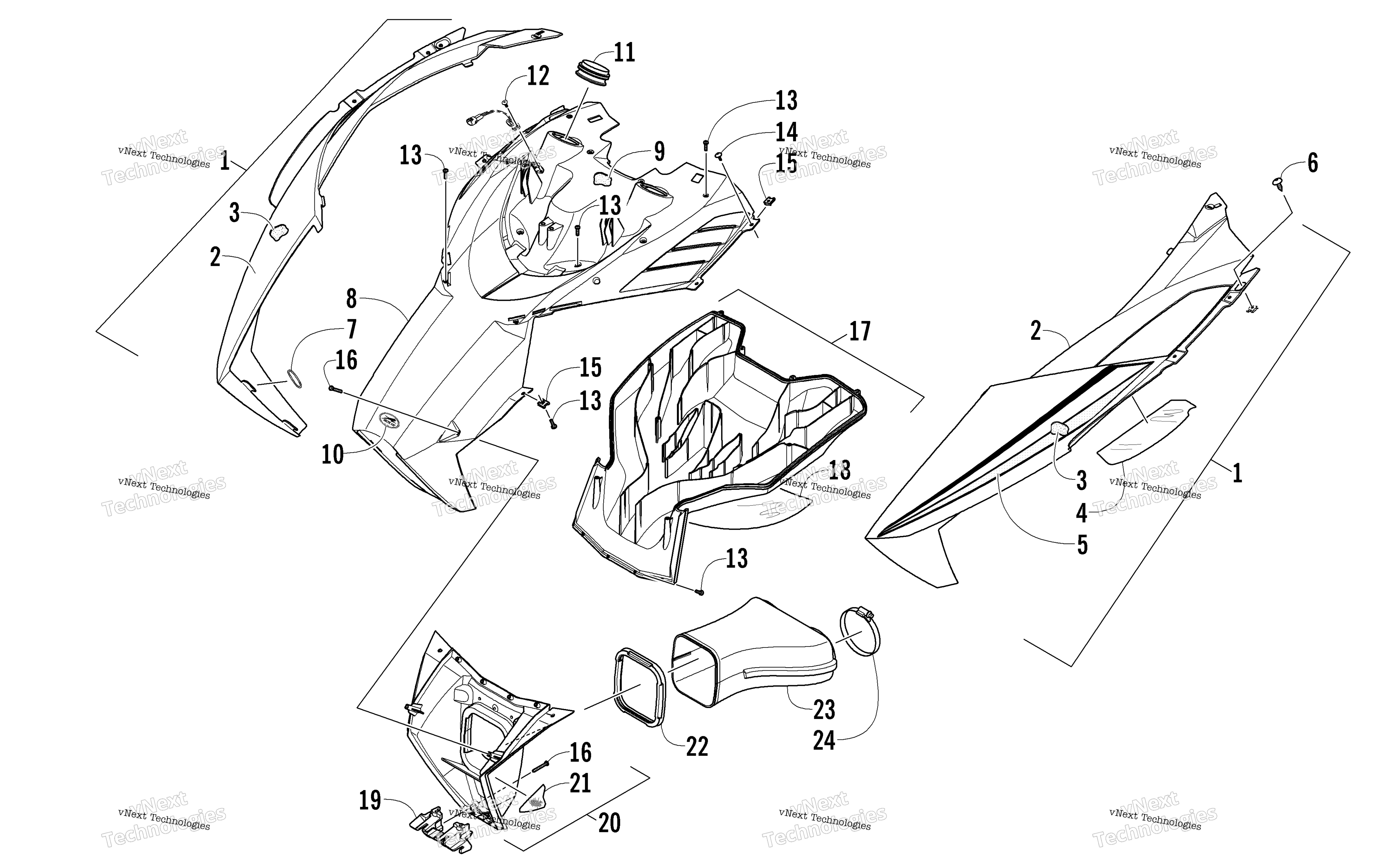 Капот And Air Intake Assembly