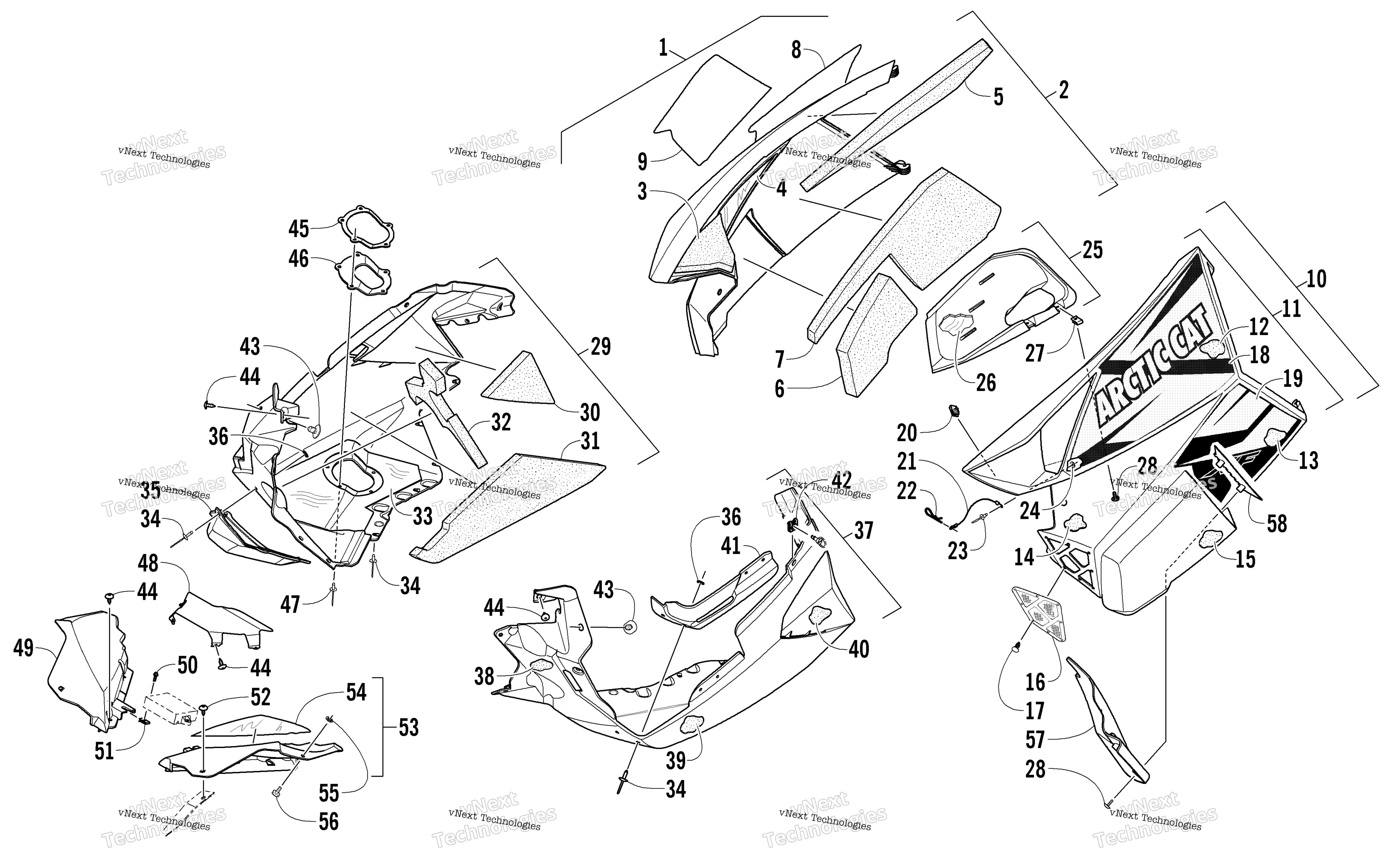 Skid Plate и Side панель узел