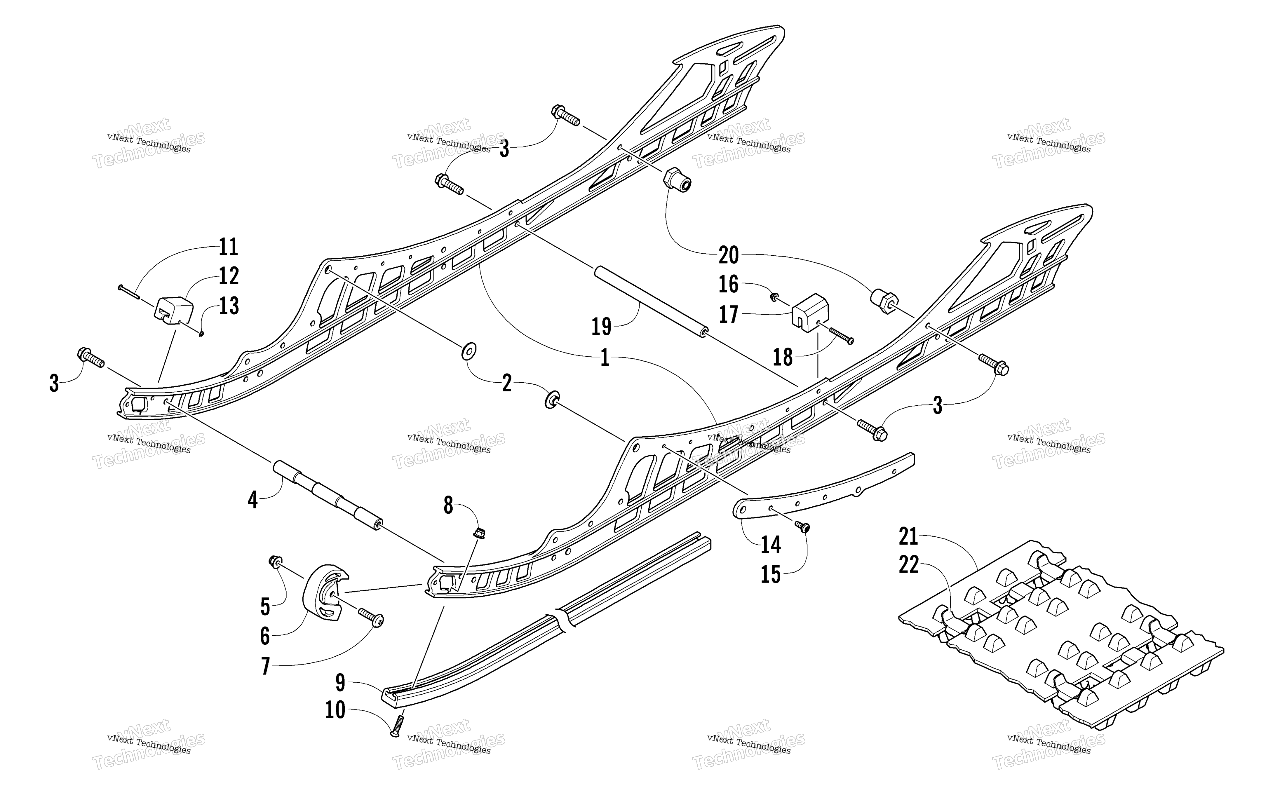 Slide Rail и Track узел