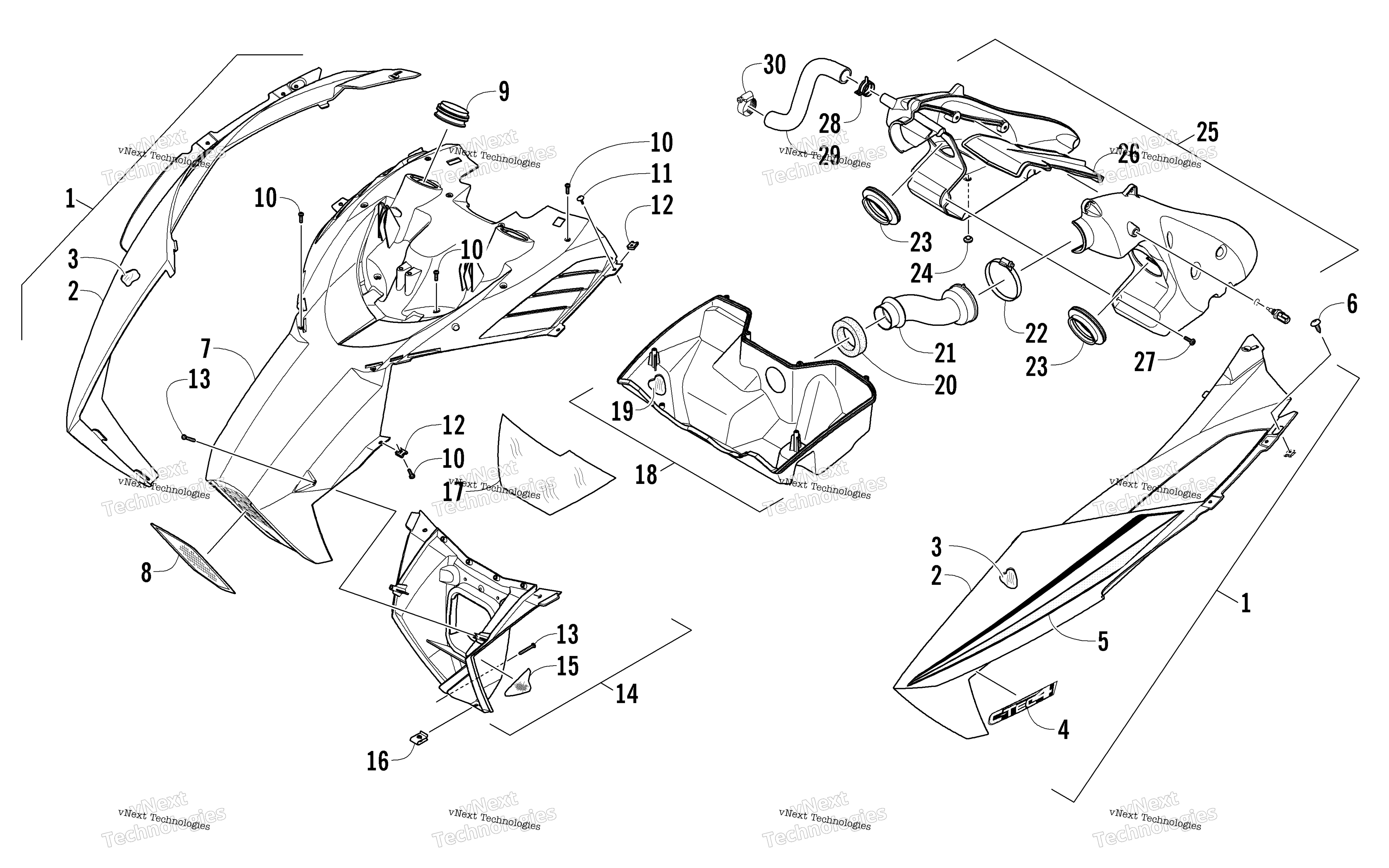 Капот And Air Intake Assembly