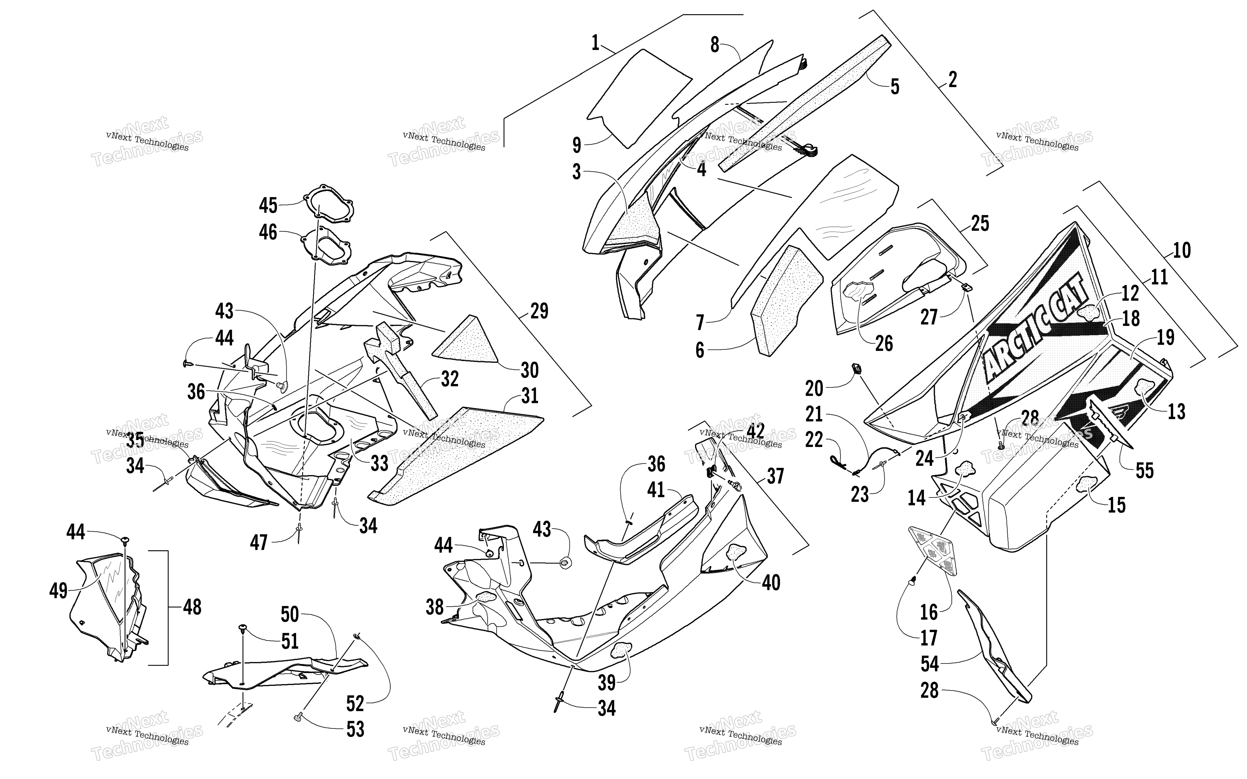 Skid Plate и Side панель узел