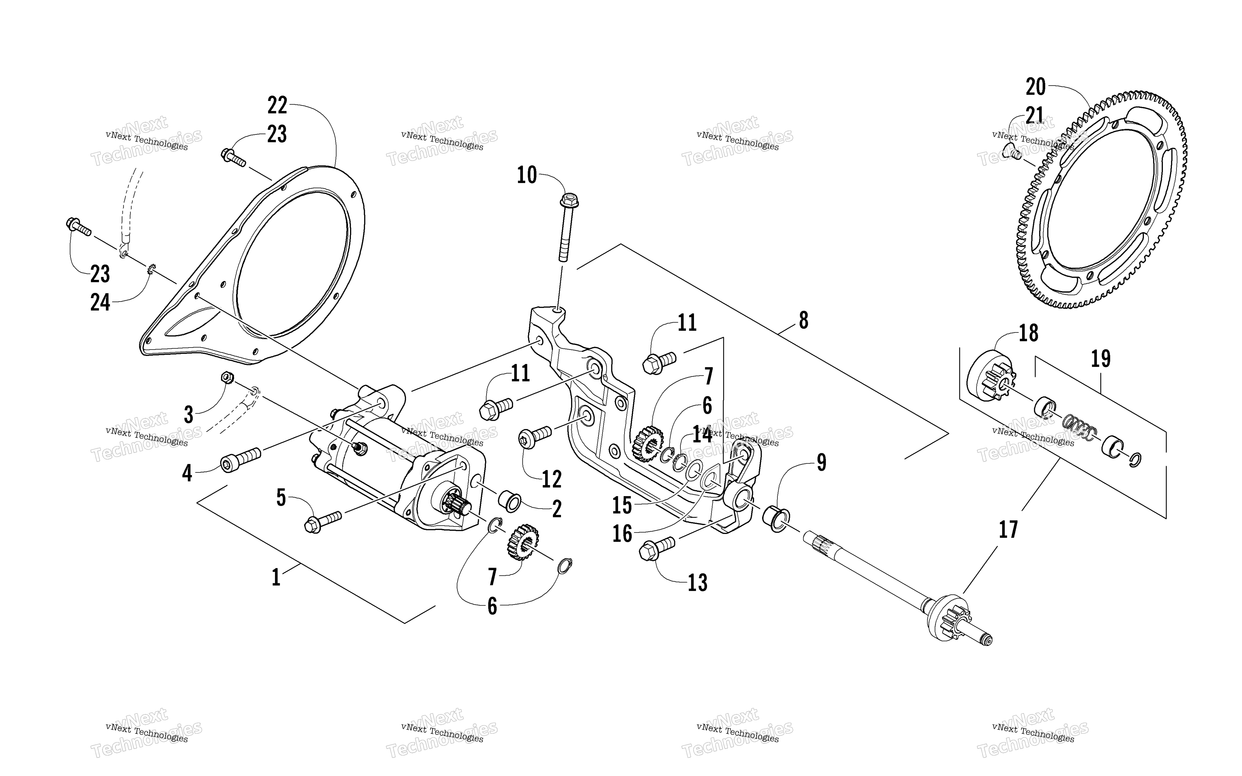 Стартер Motor Assembly