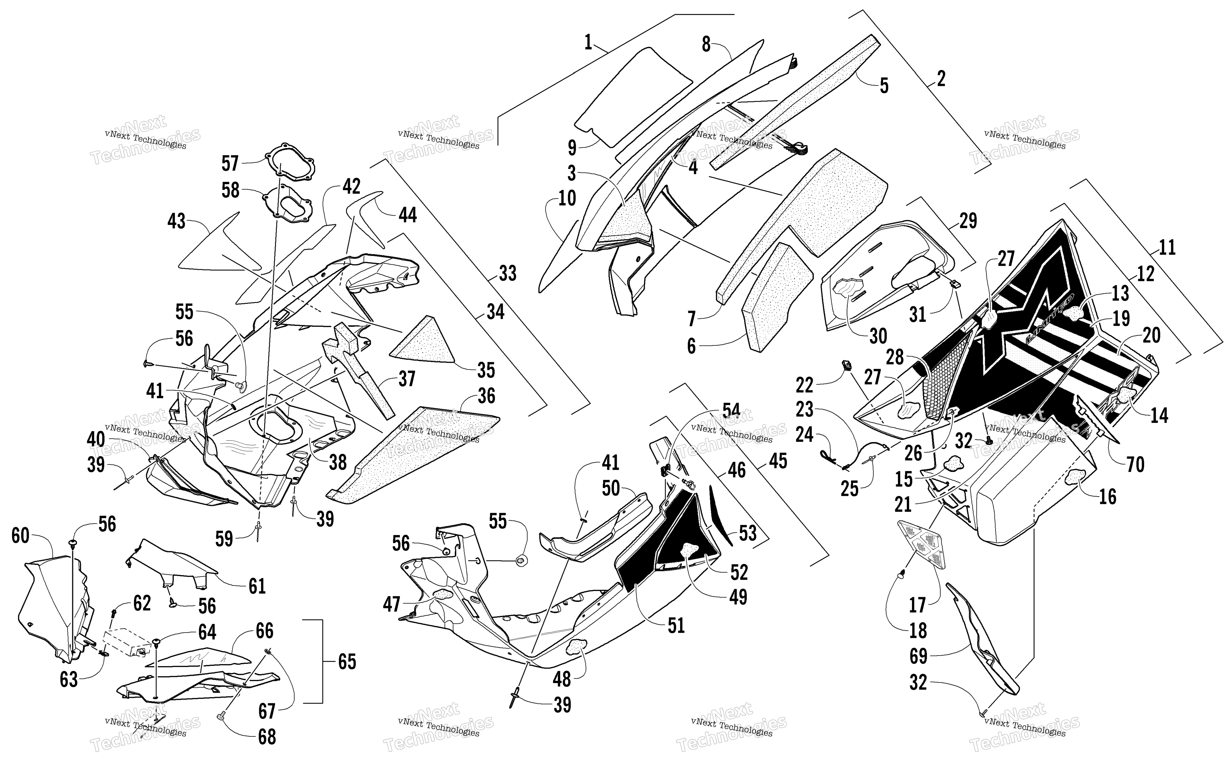 Skid Plate и Side панель узел