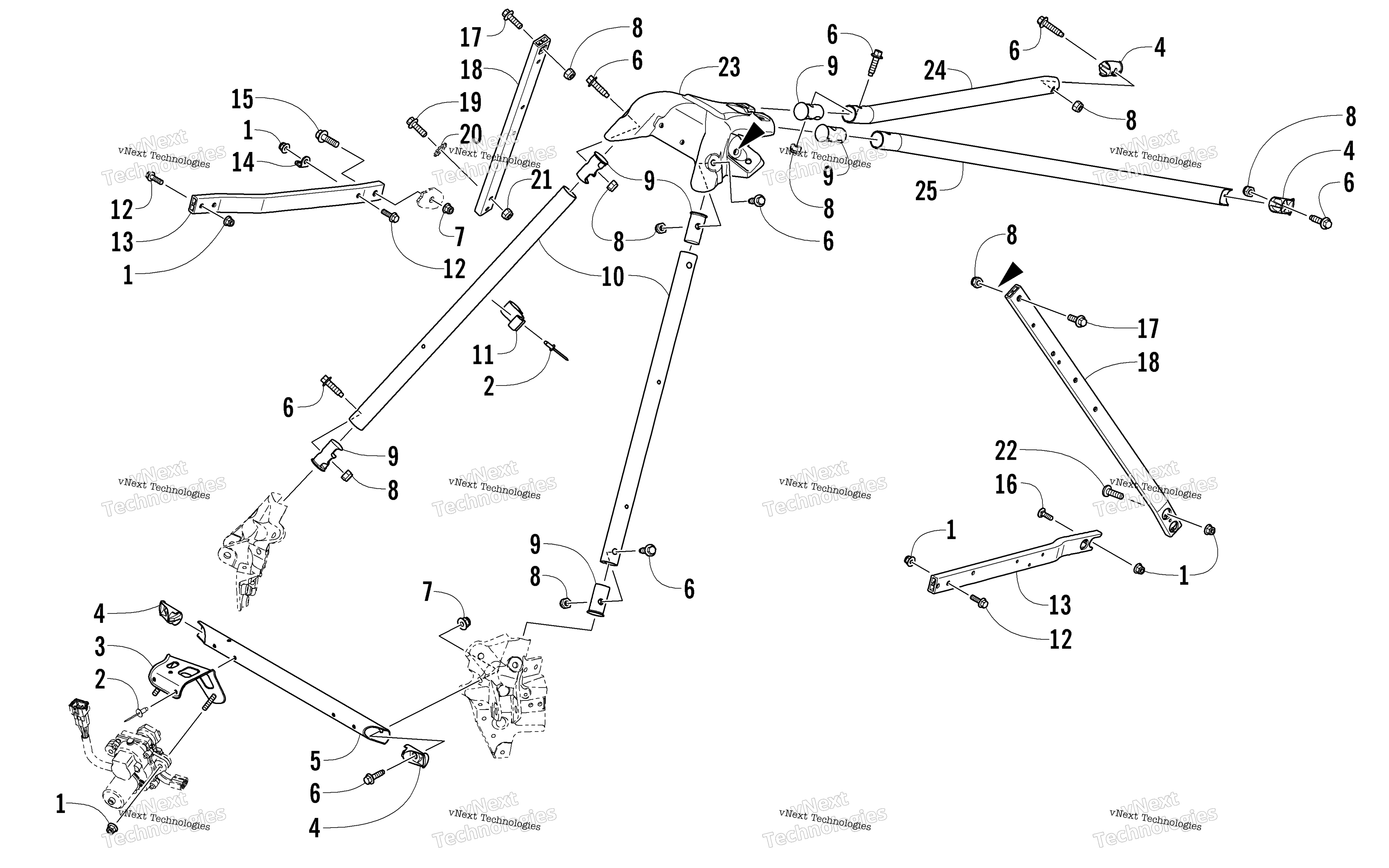 Рулевое управление Support Assembly