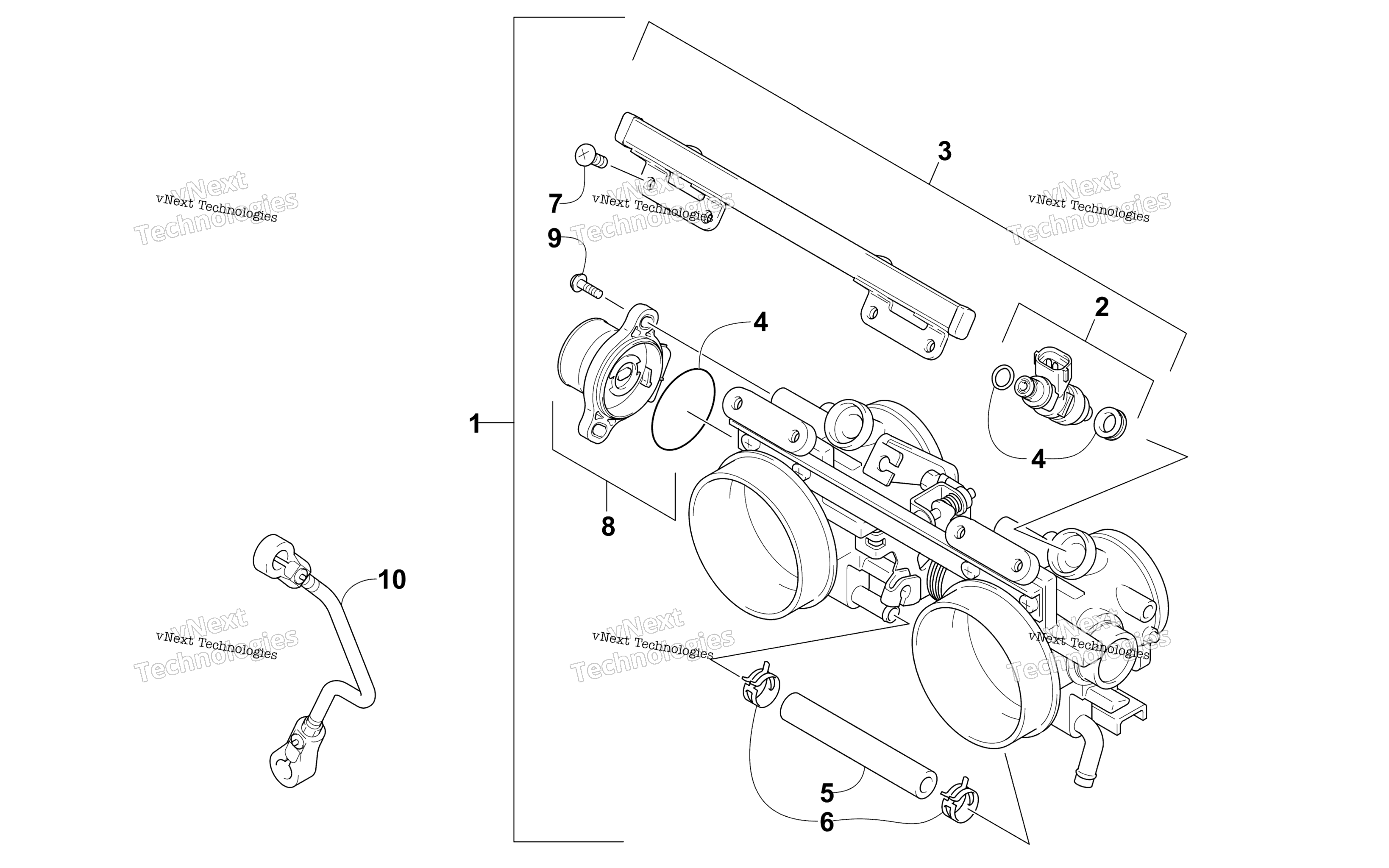 Дроссель Body Assembly