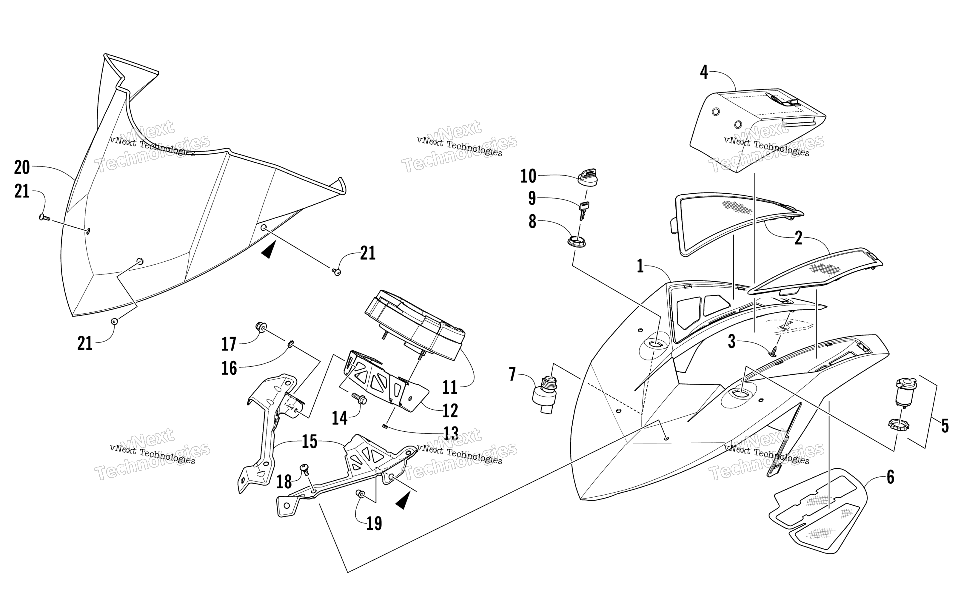 Ветровое стекло And Instruments Assemblies