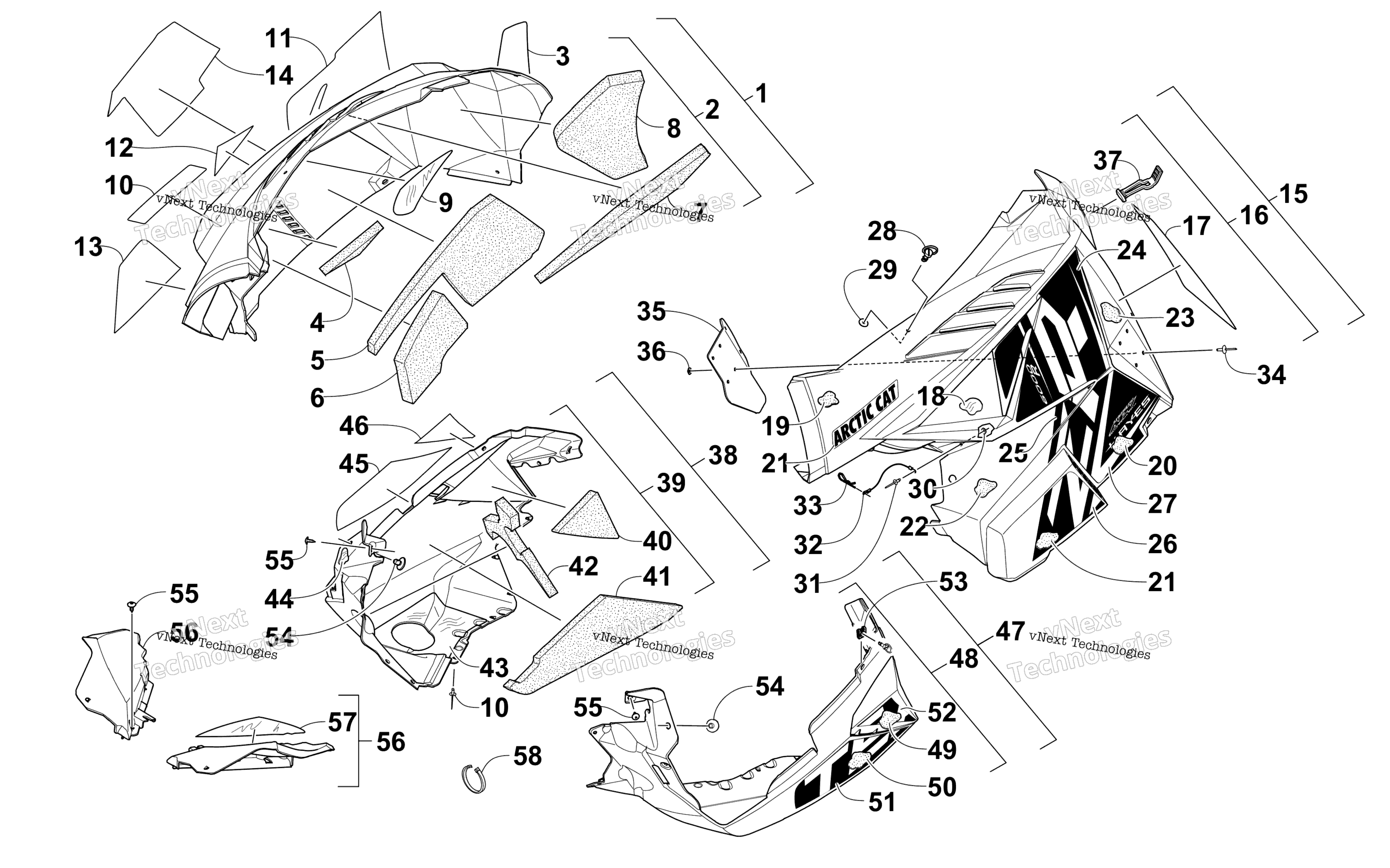 Skid Plate и Side панель узел