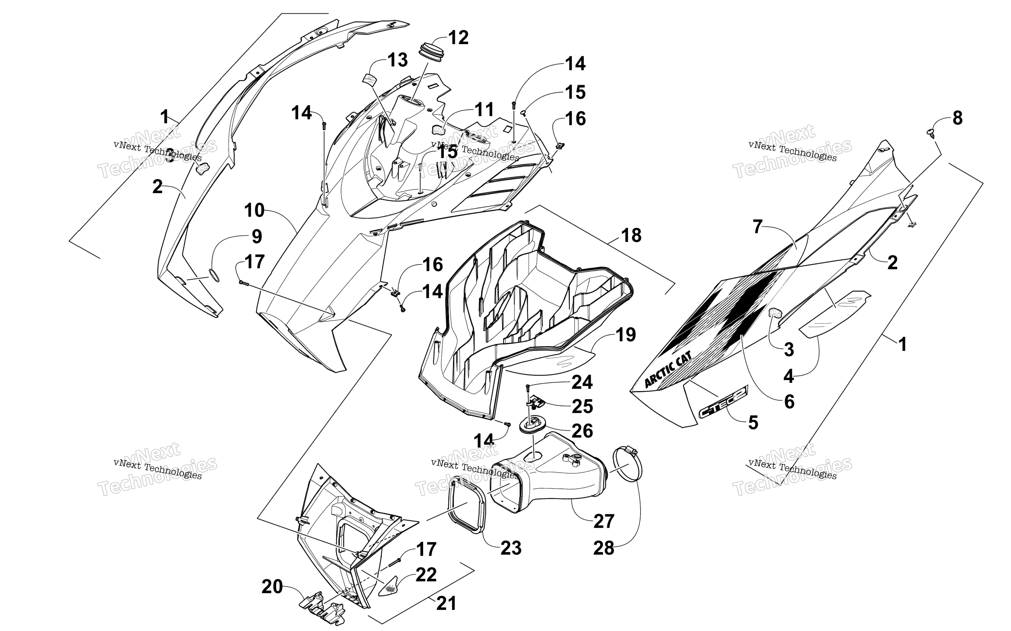 Капот And Air Intake Assembly