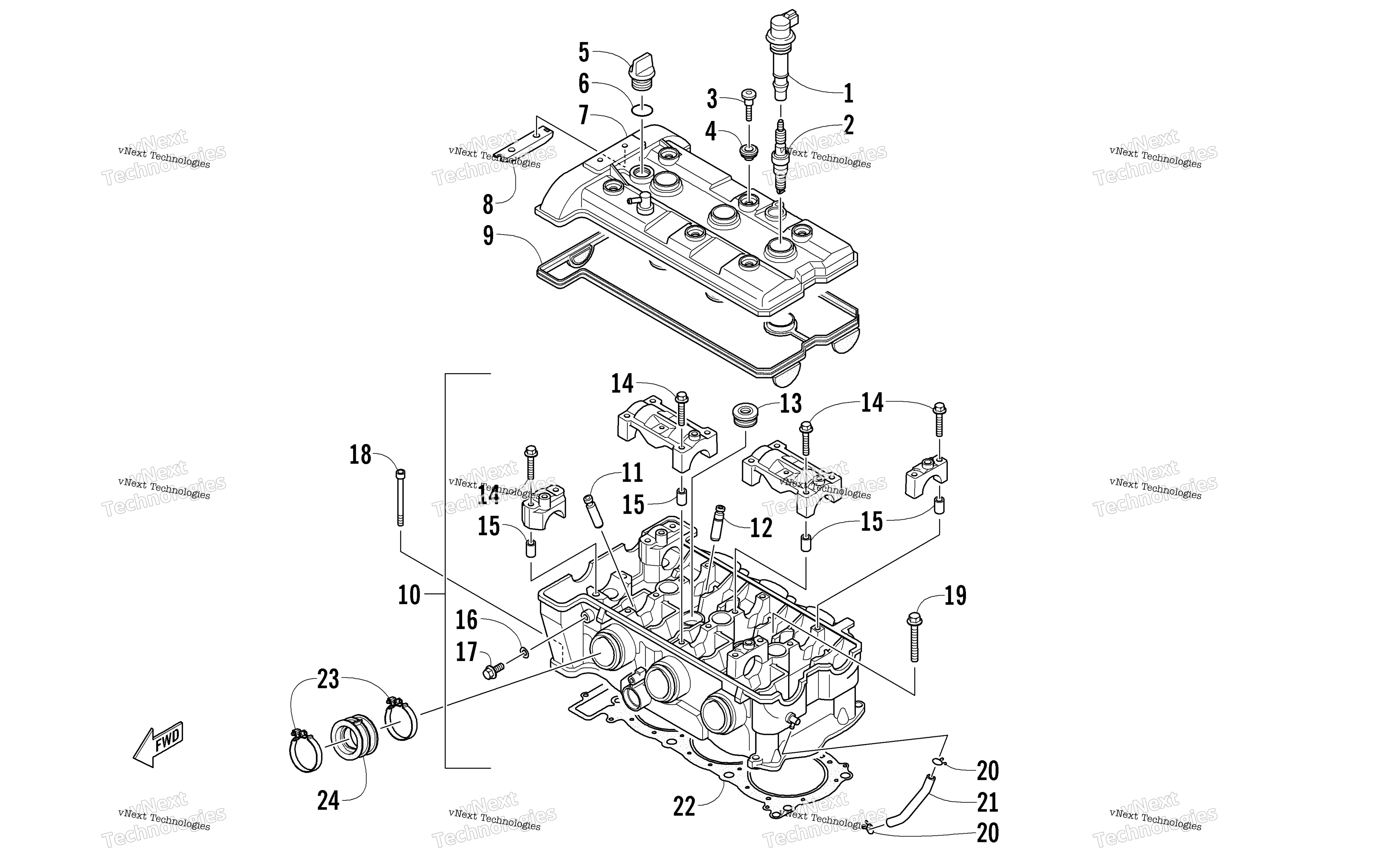 Цилиндр Head Assembly