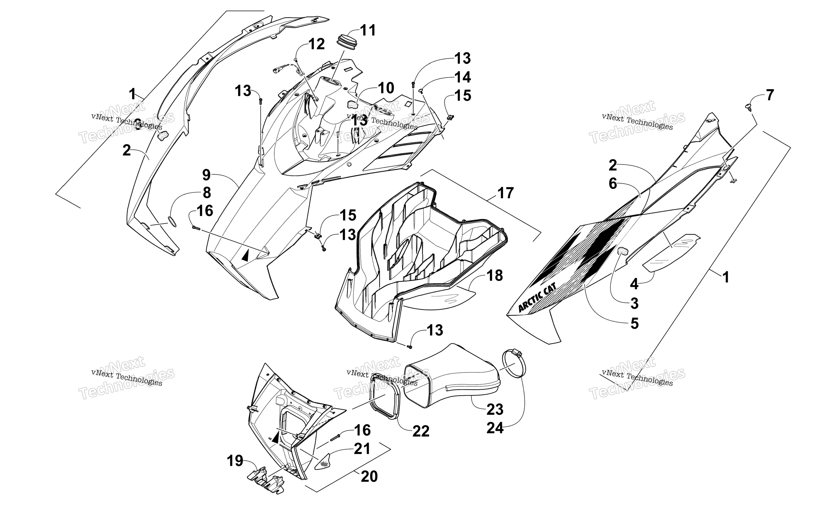 Капот And Air Intake Assembly