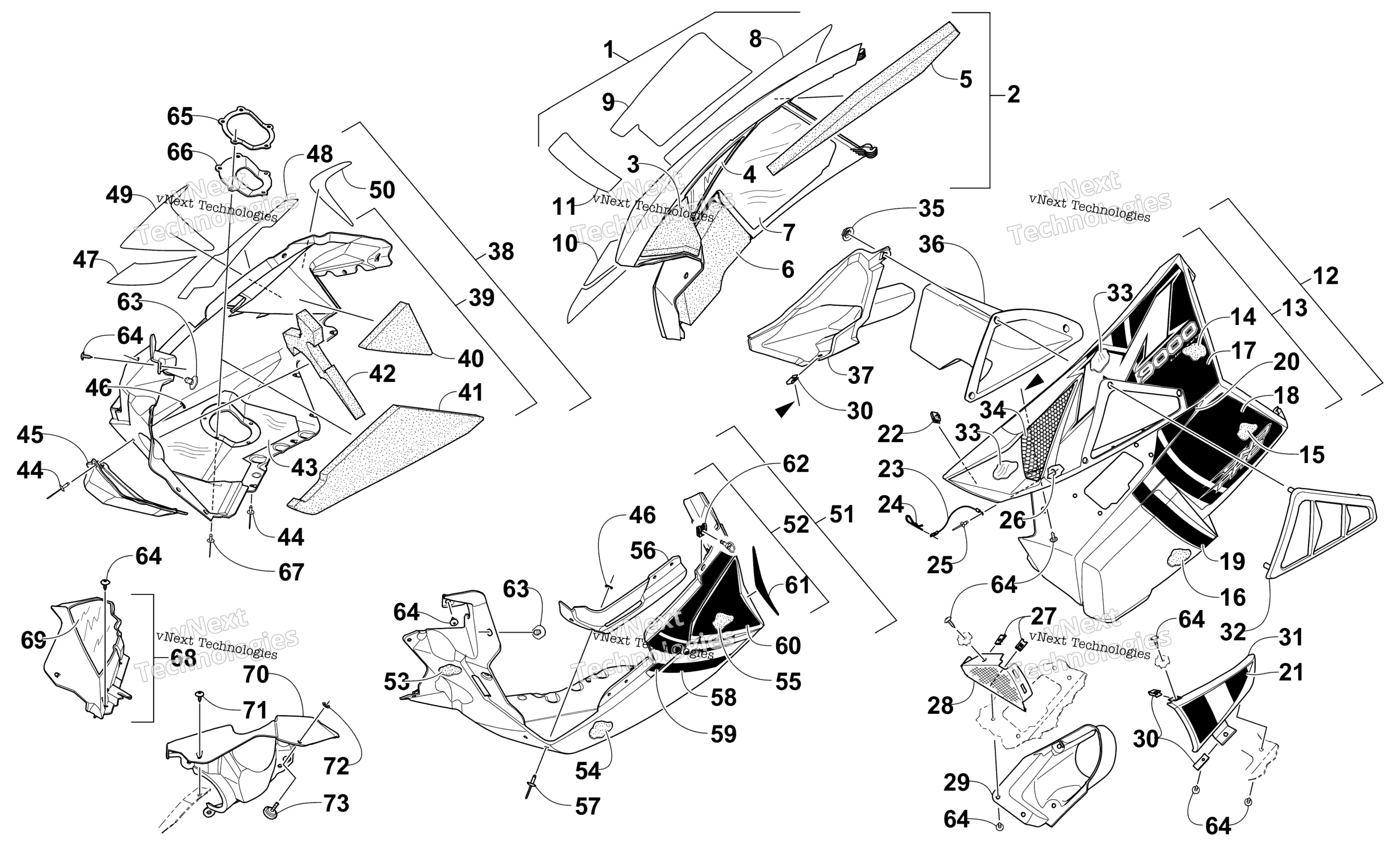 Skid Plate и Side панель узел