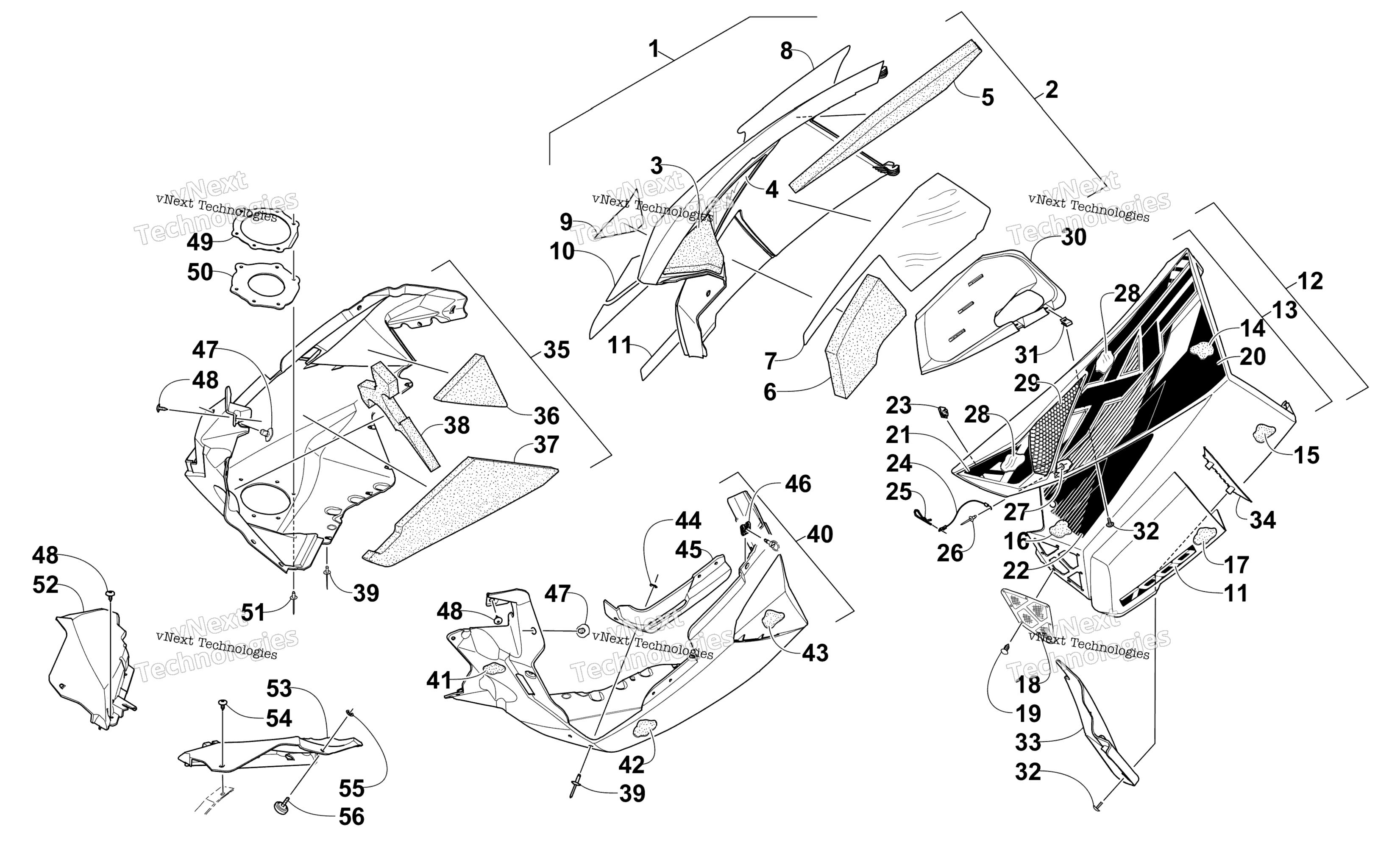 Skid Plate и Side панель узел