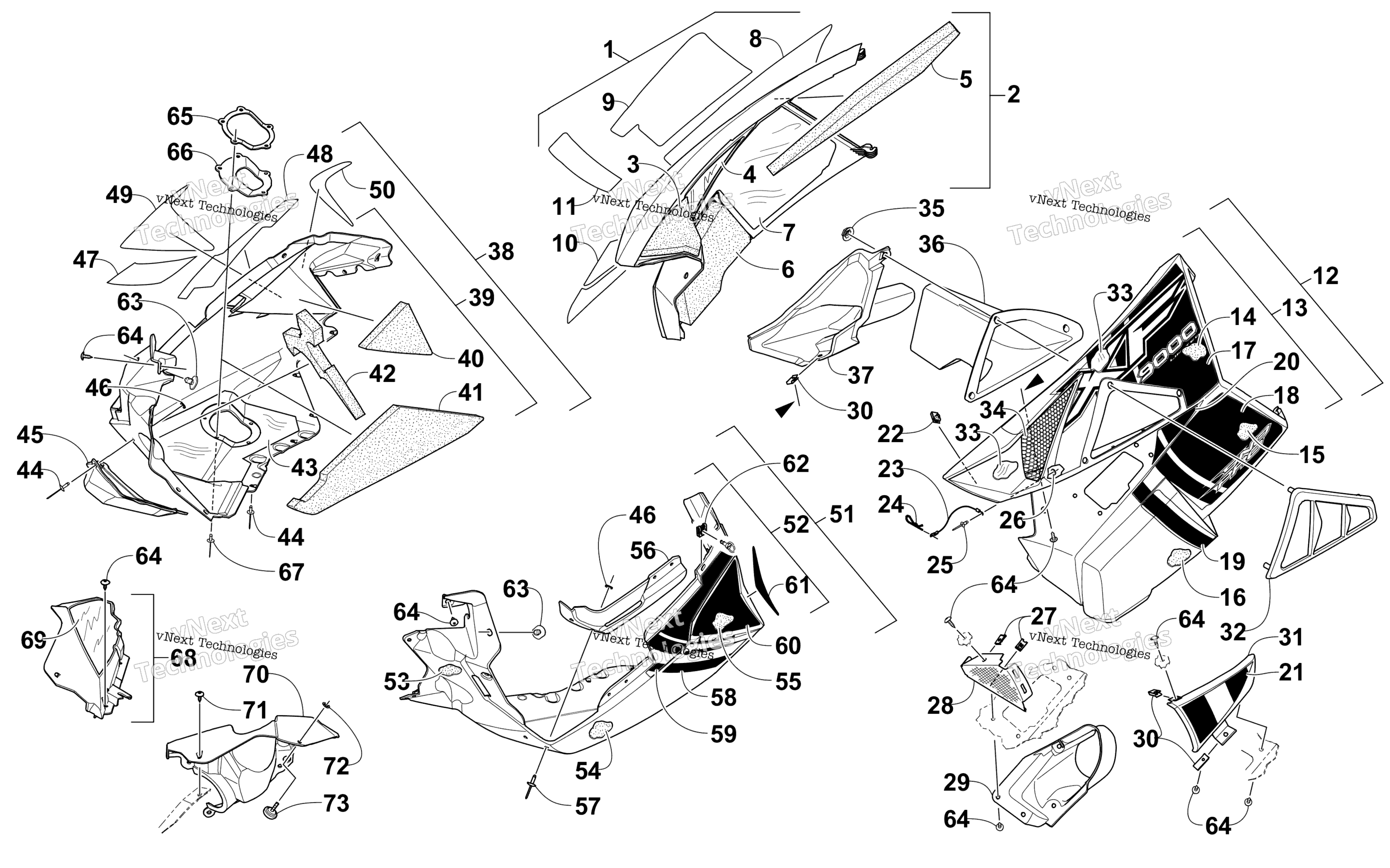 Skid Plate и Side панель узел