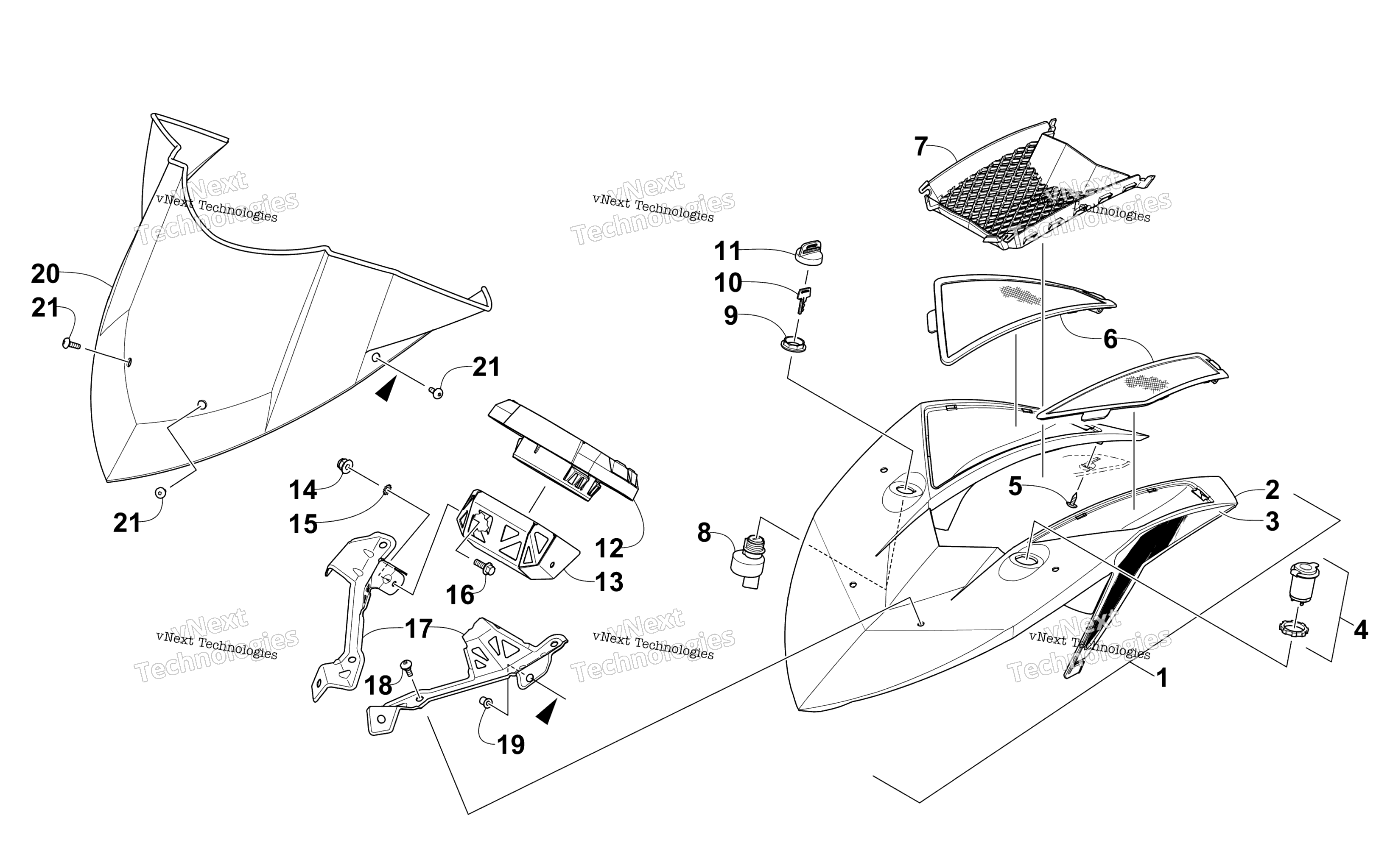 Ветровое стекло And Instruments Assemblies
