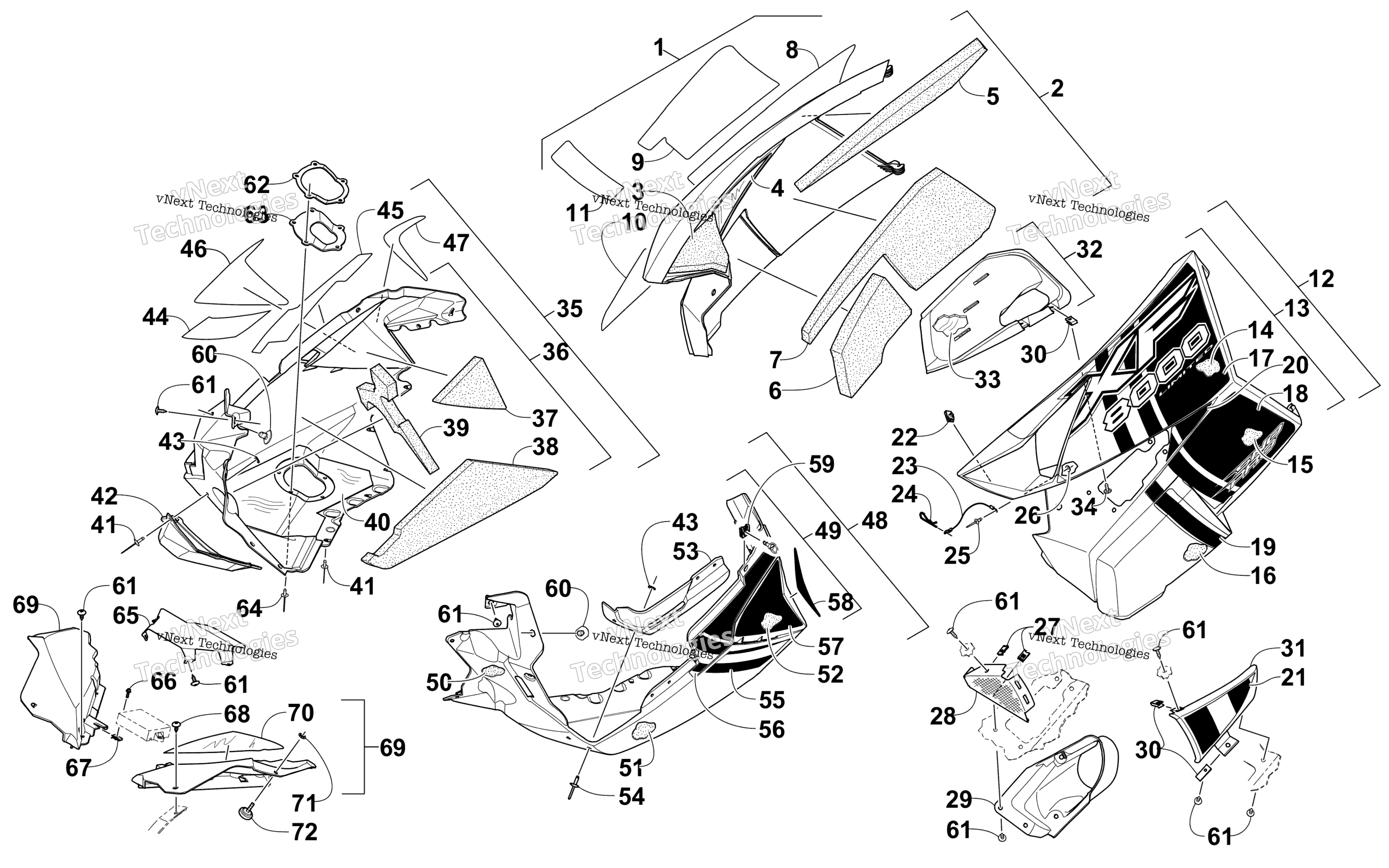 Skid Plate и Side панель узел