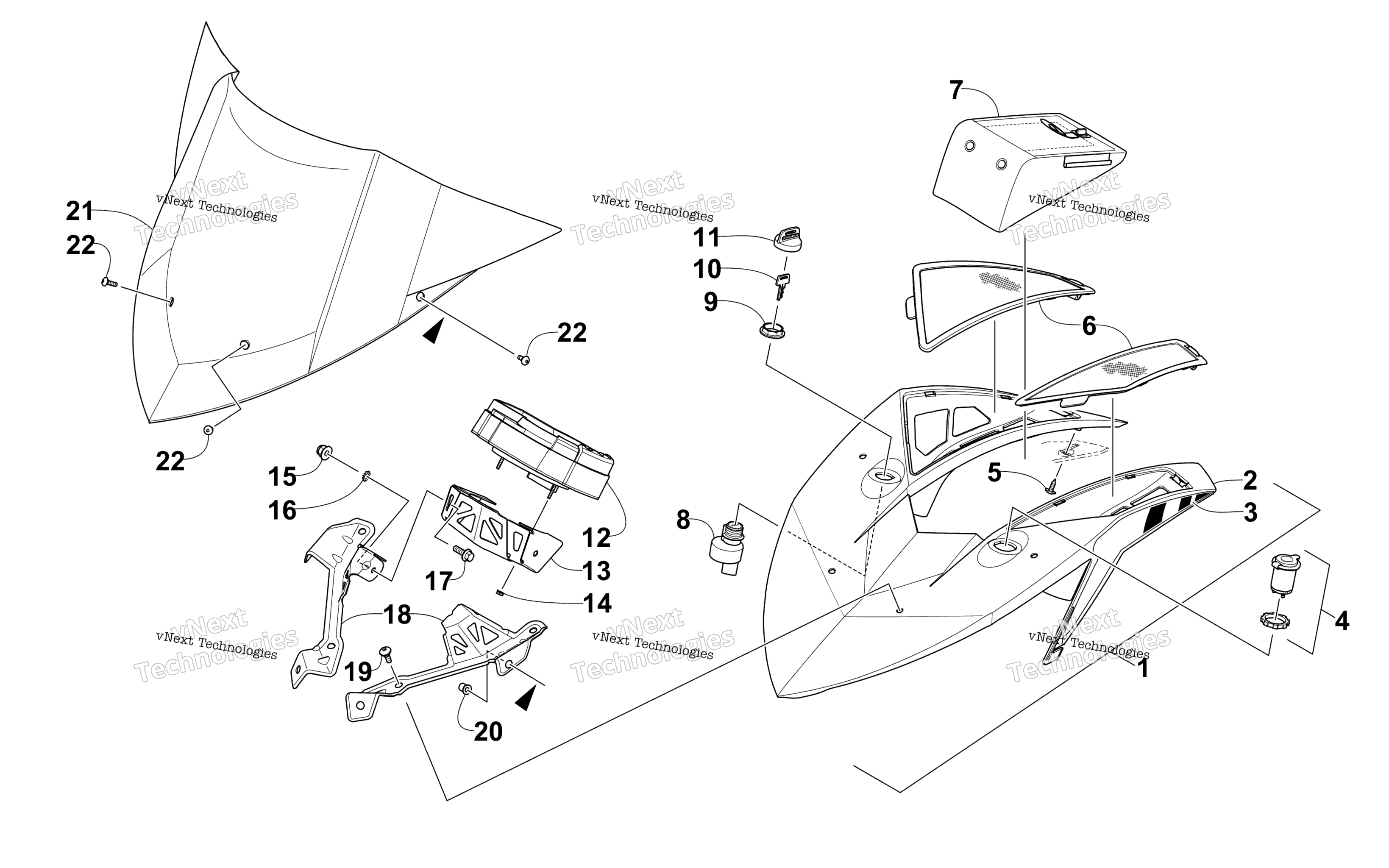 Ветровое стекло And Instruments Assemblies