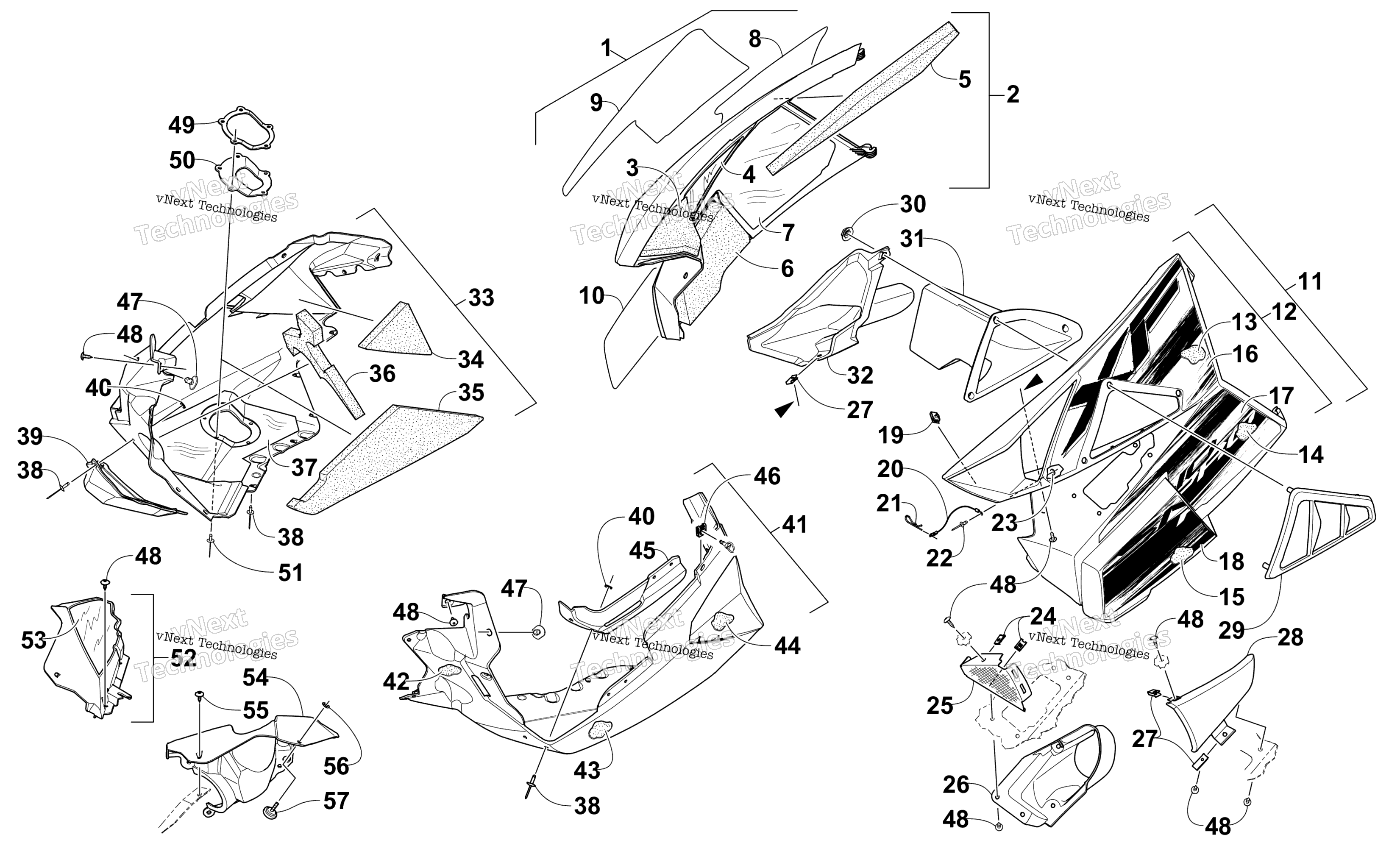 Skid Plate и Side панель узел
