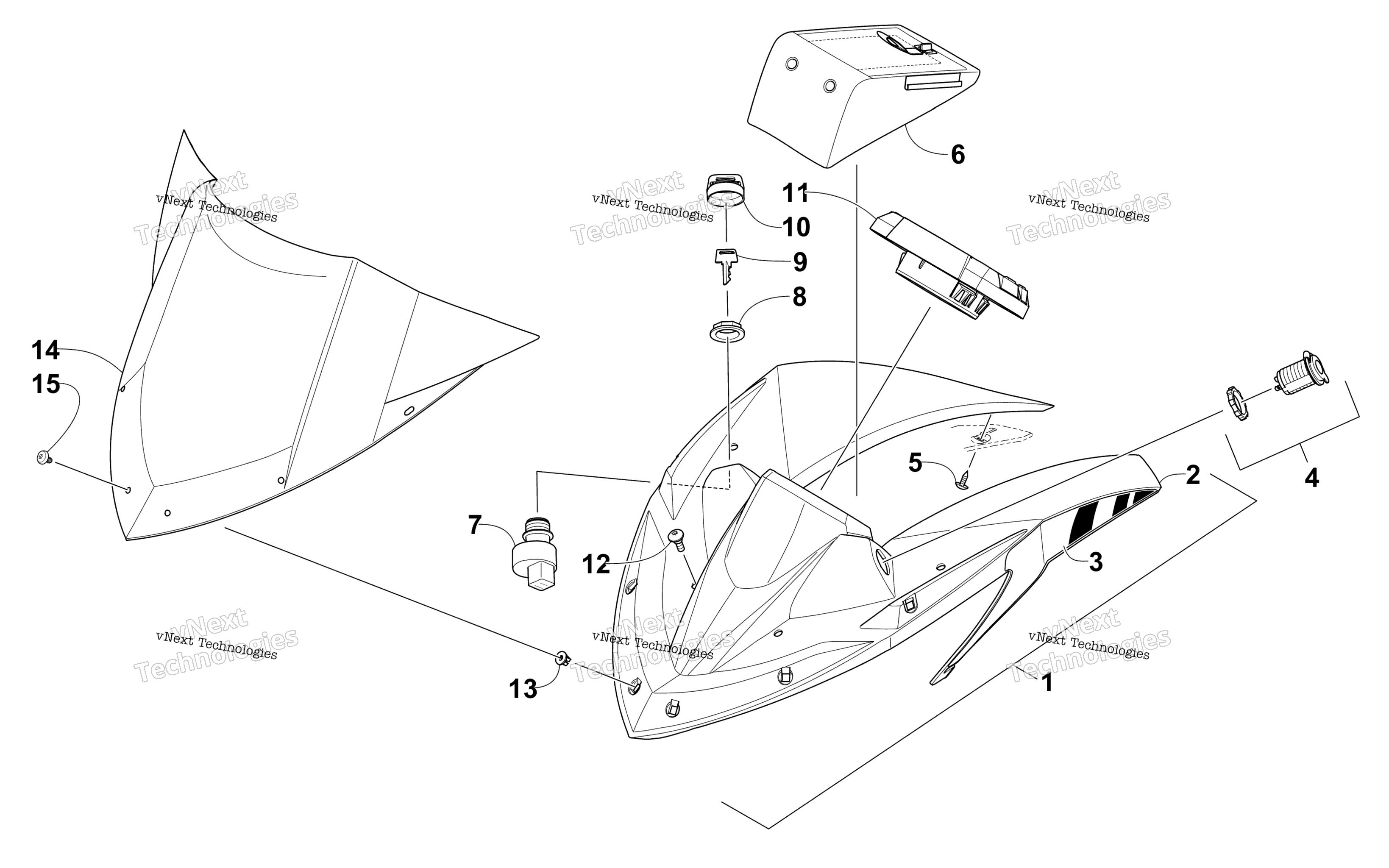 Ветровое стекло And Instrument Assemblies