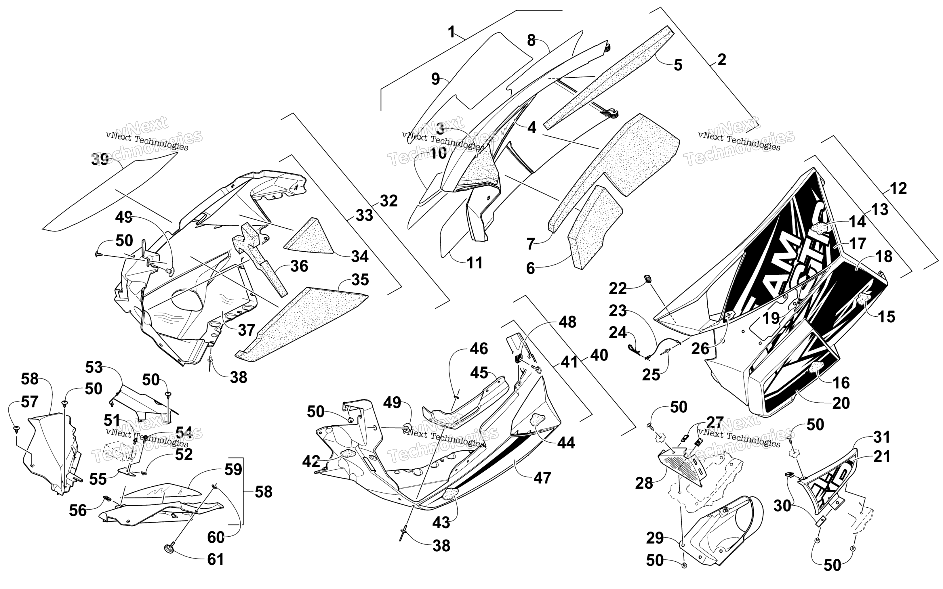 Skid Plate и Side панель узел