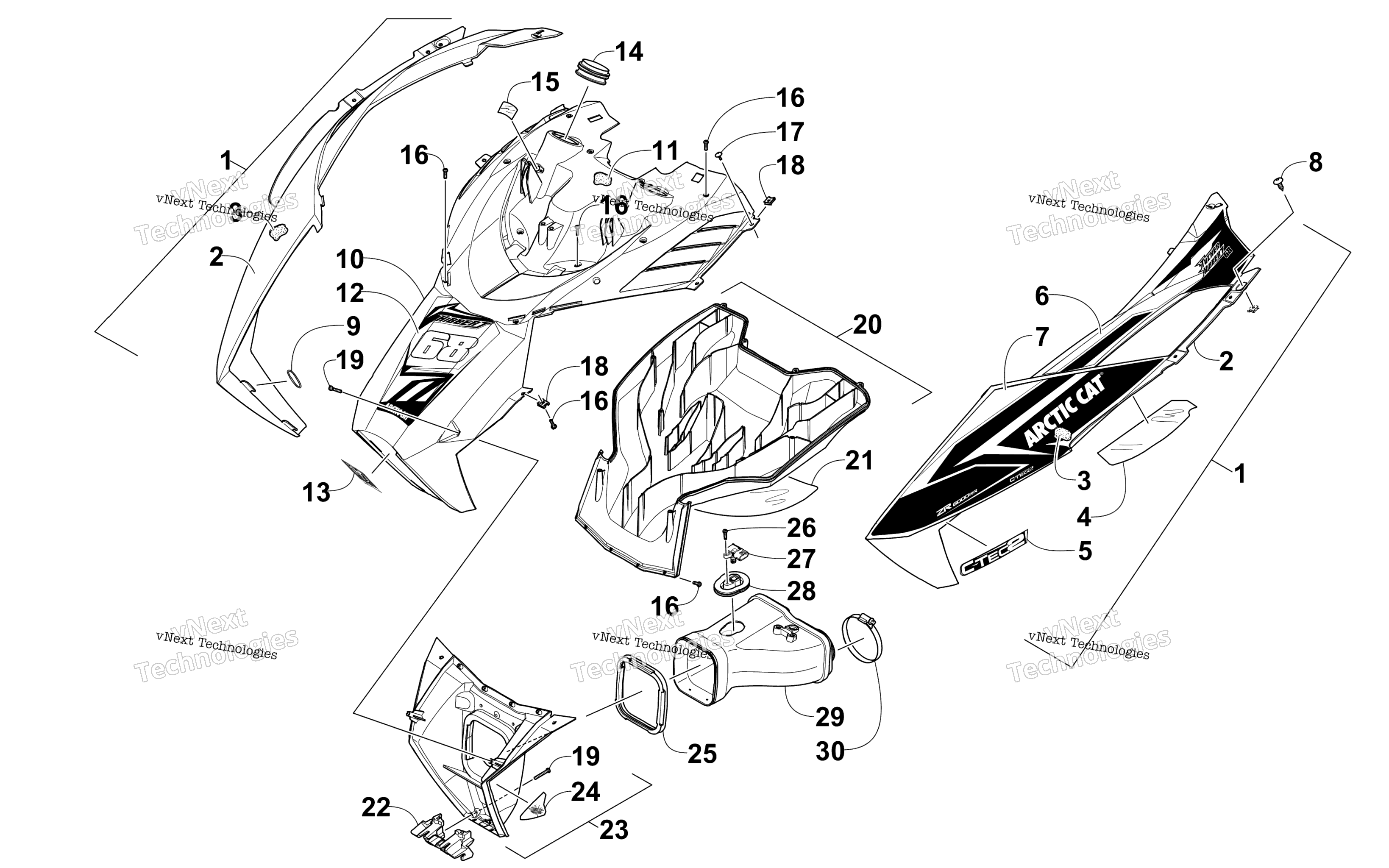 Капот And Air Intake Assembly