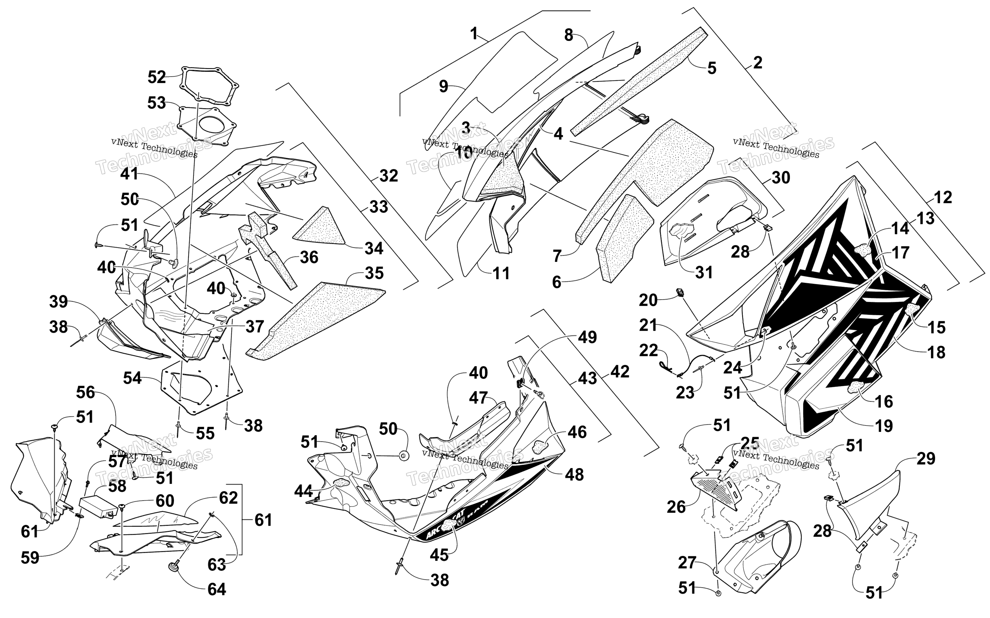 Skid Plate и Side панель узел