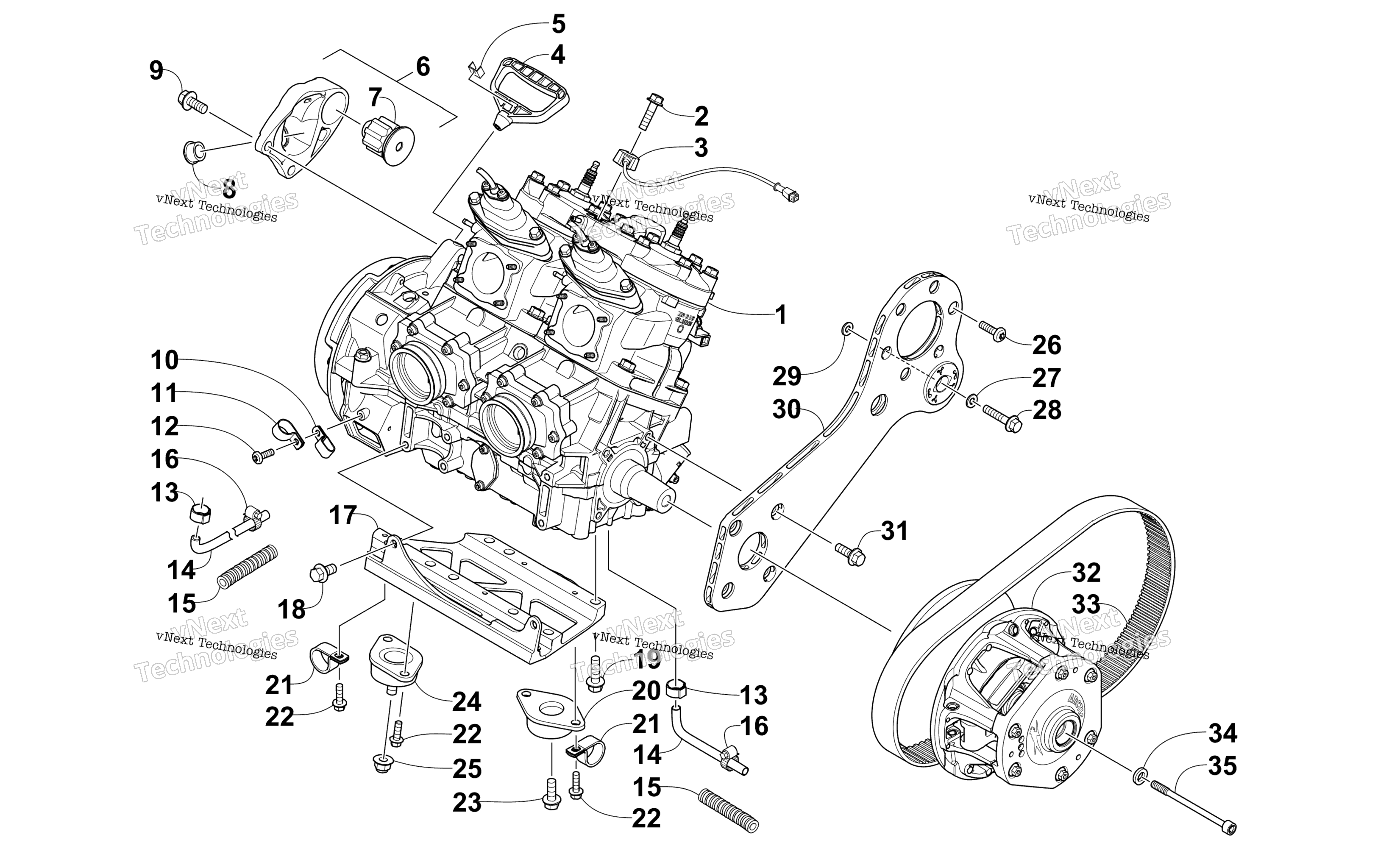 Двигатель And Related Parts
