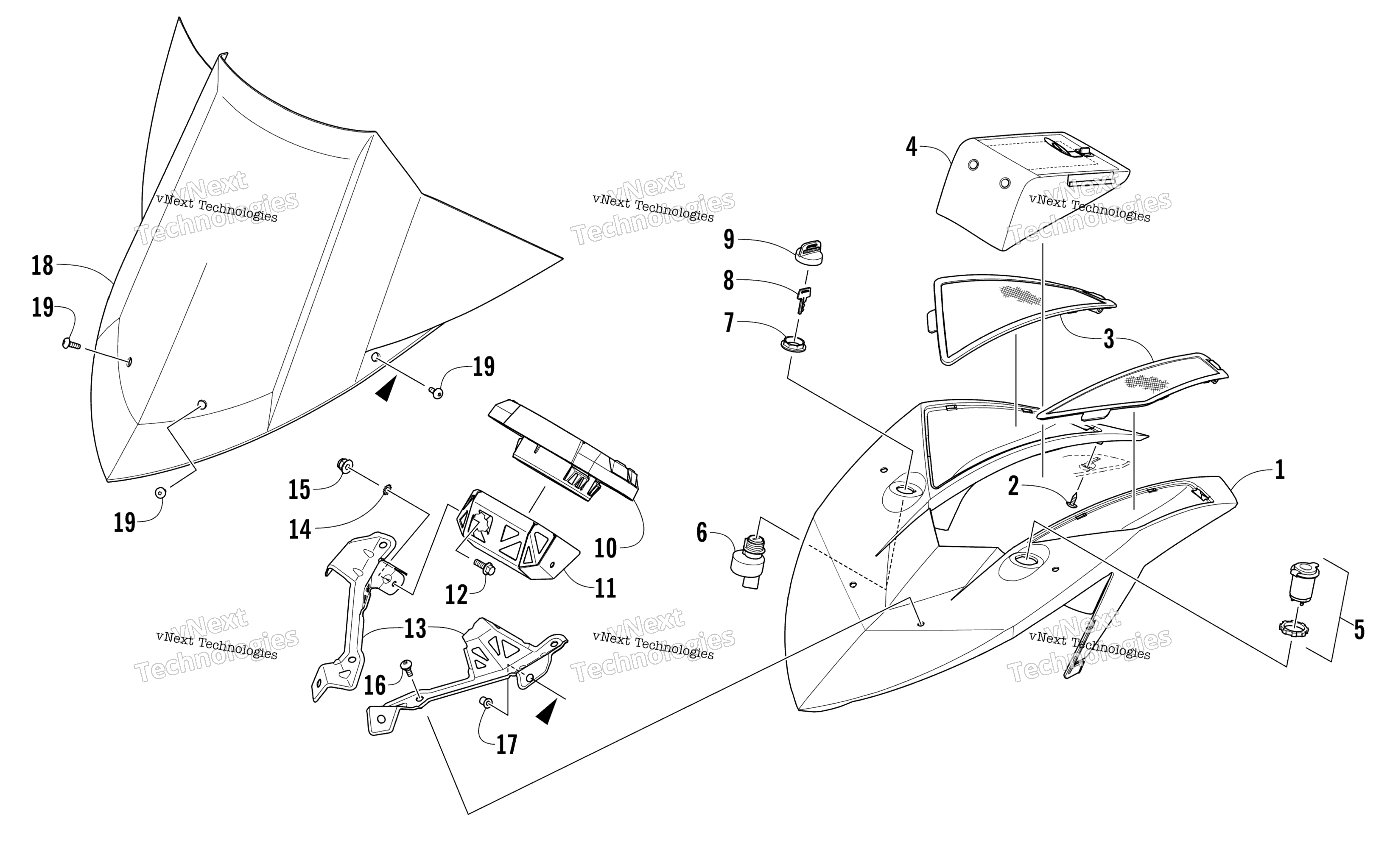 Ветровое стекло And Instruments Assemblies