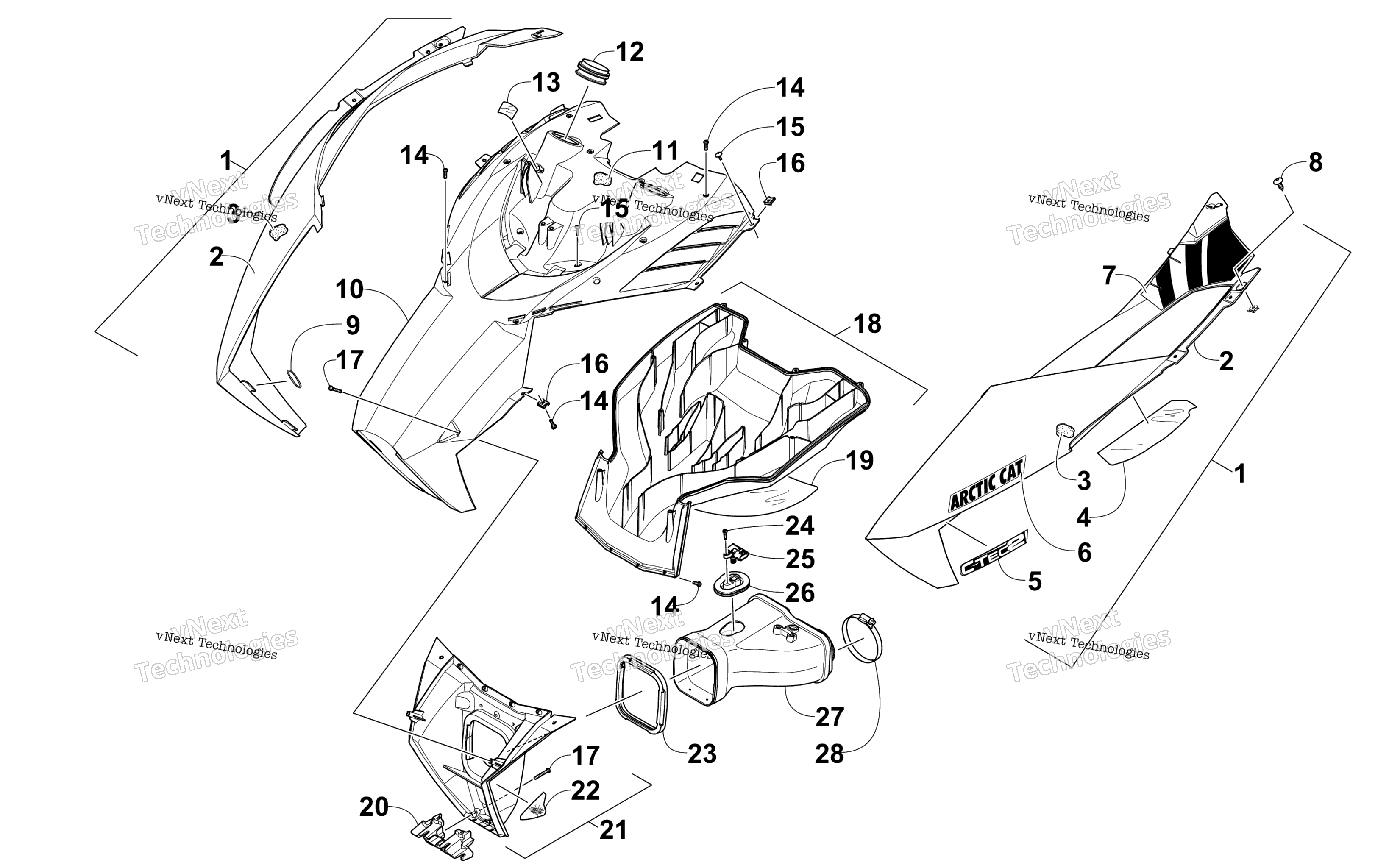 Капот And Air Intake Assembly