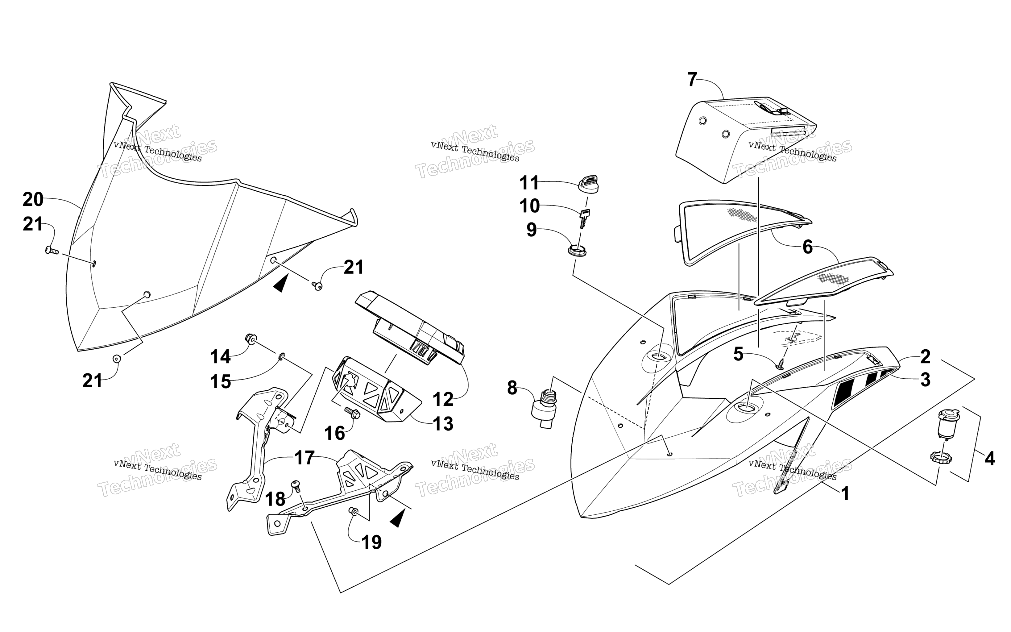 Ветровое стекло And Instruments Assemblies