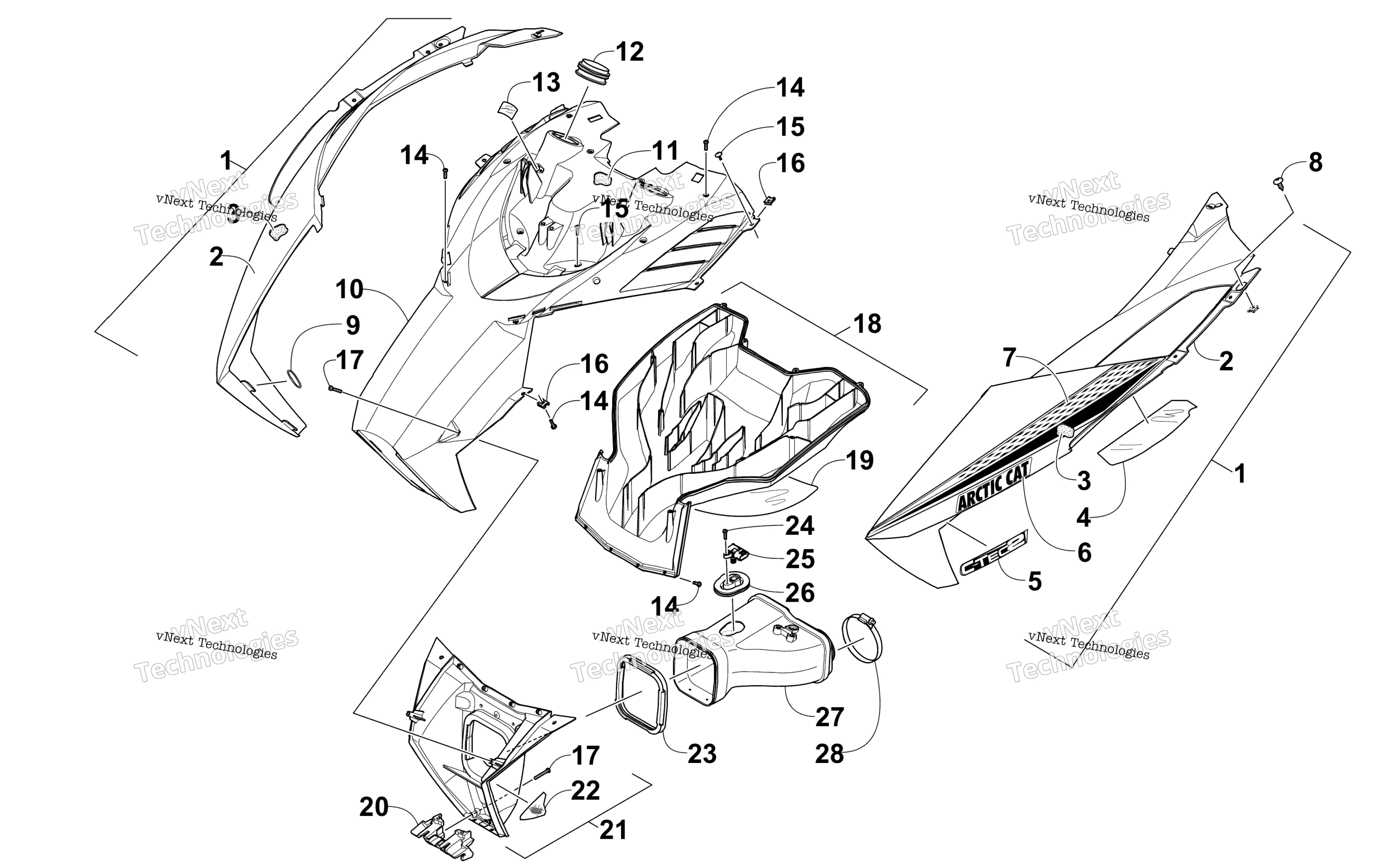 Капот And Air Intake Assembly