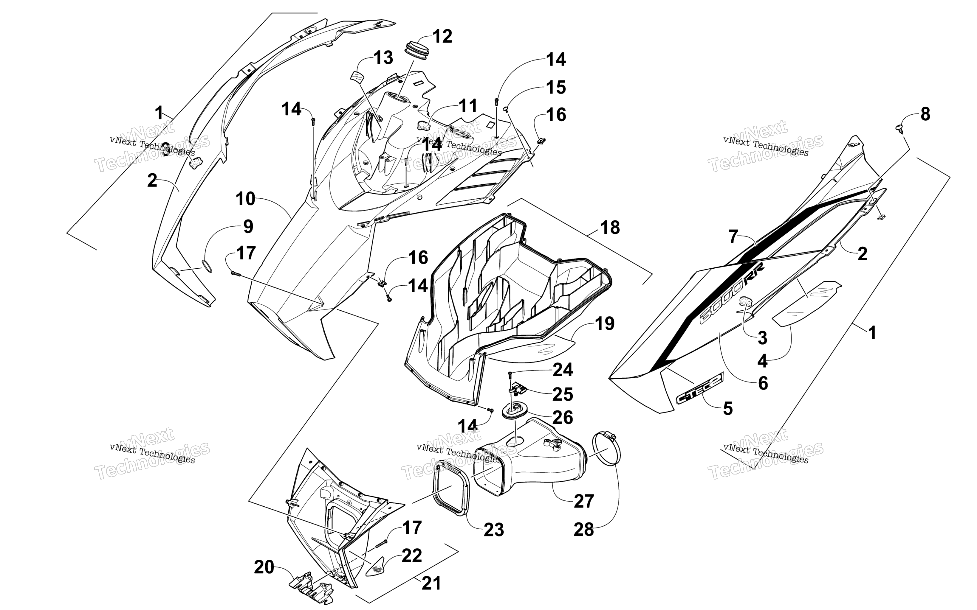 Капот And Air Intake Assembly