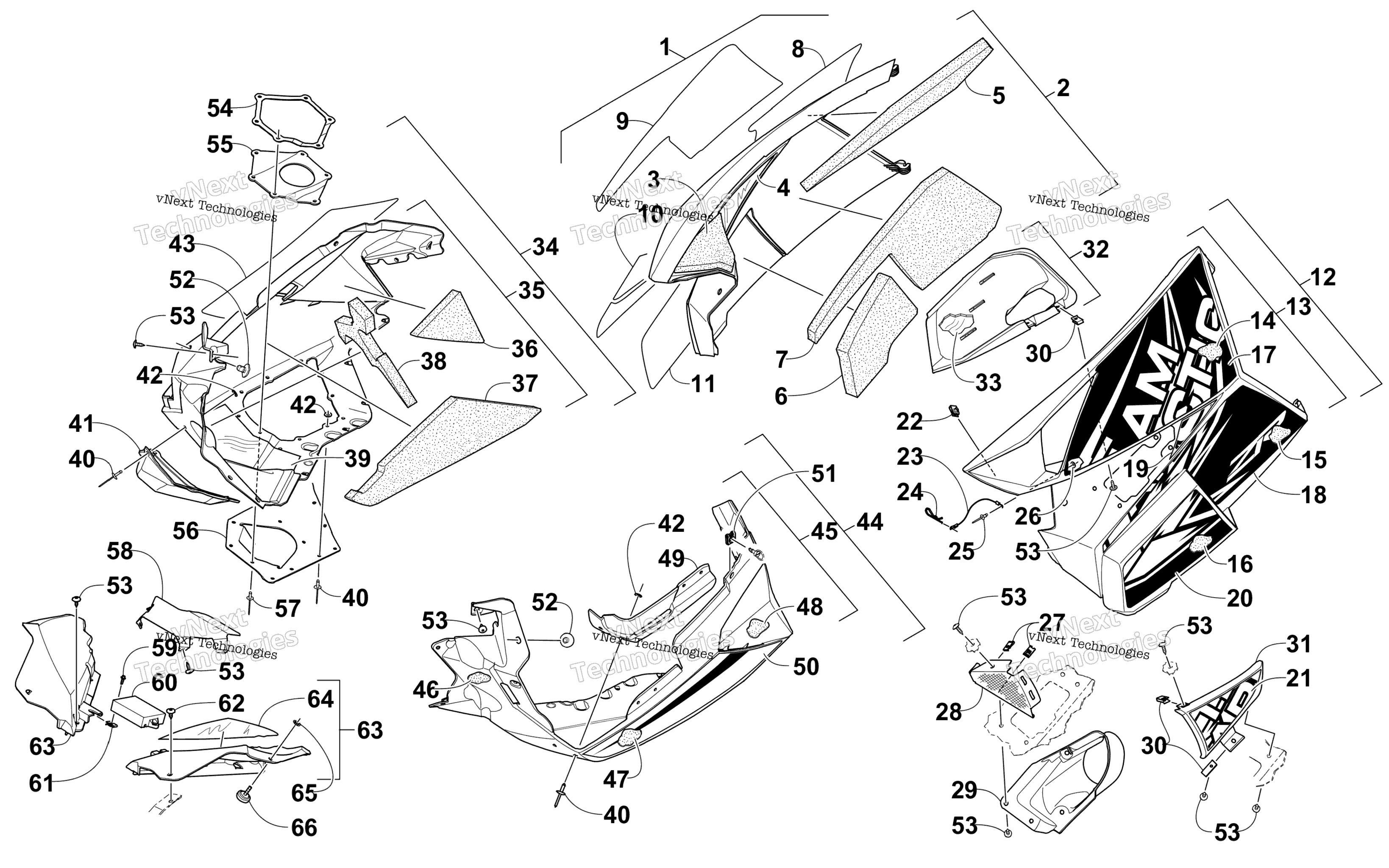 Skid Plate и Side панель узел