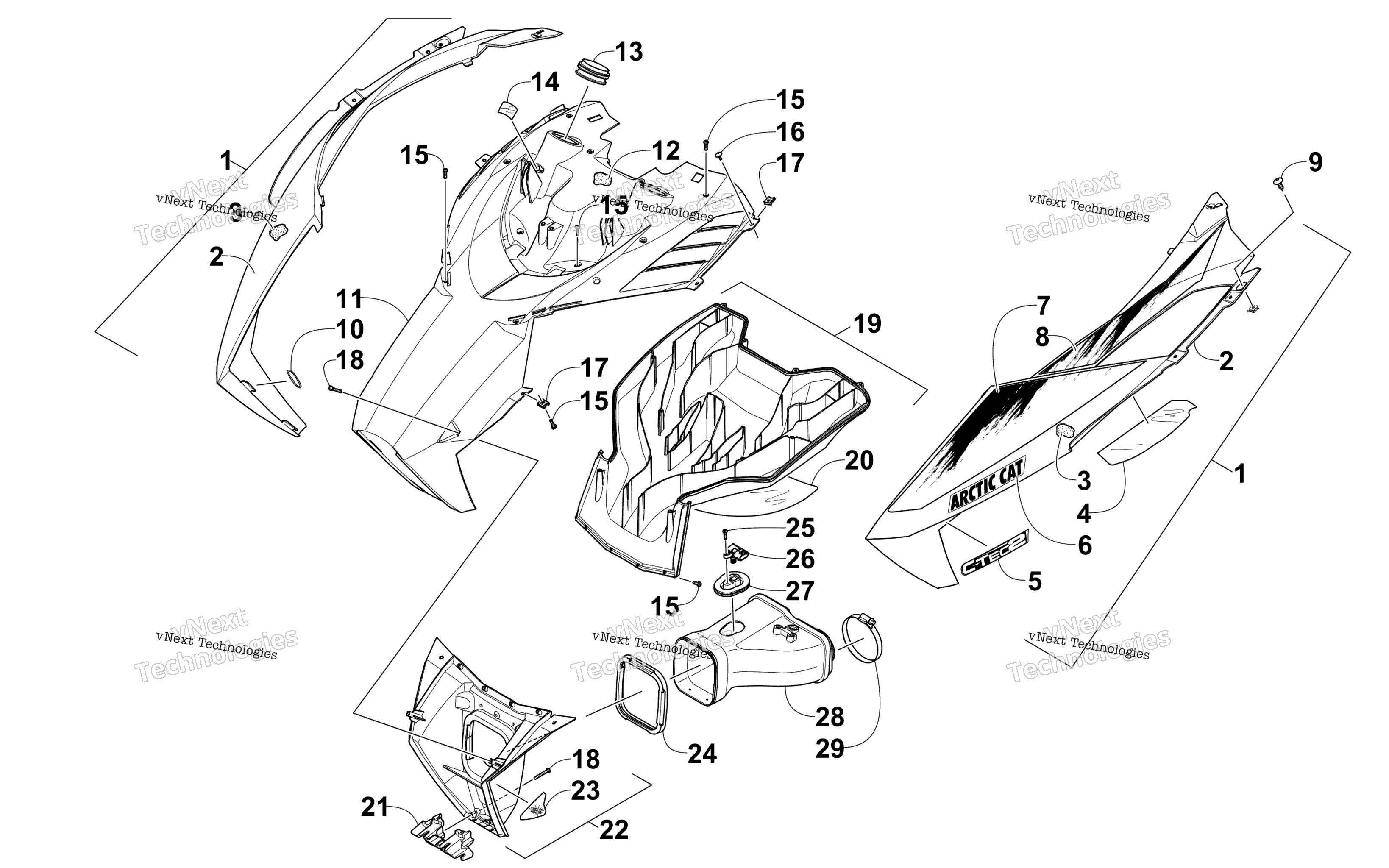 Капот And Air Intake Assembly