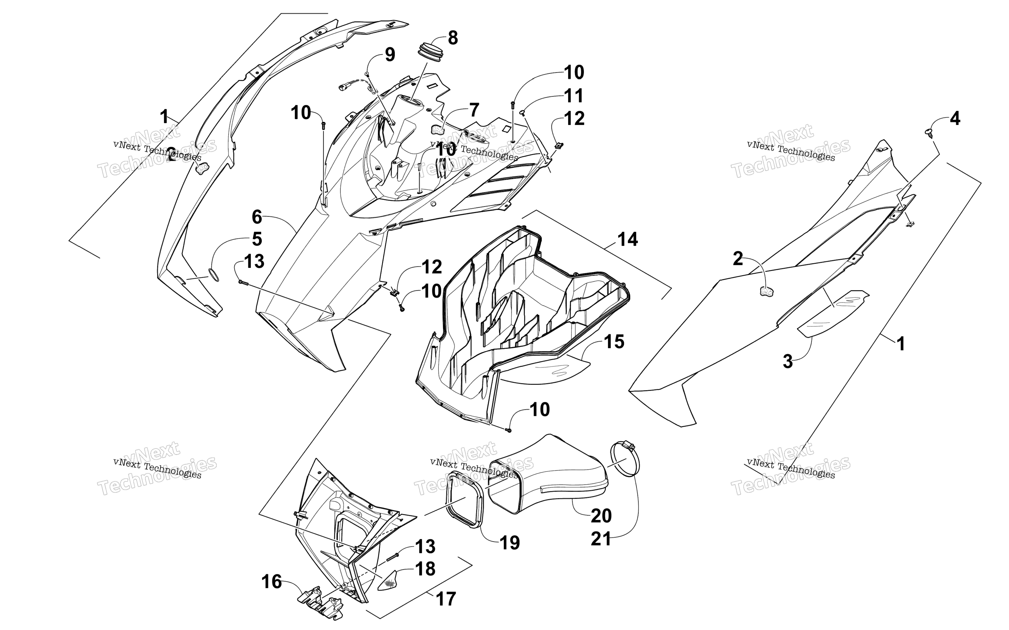 Капот And Air Intake Assembly