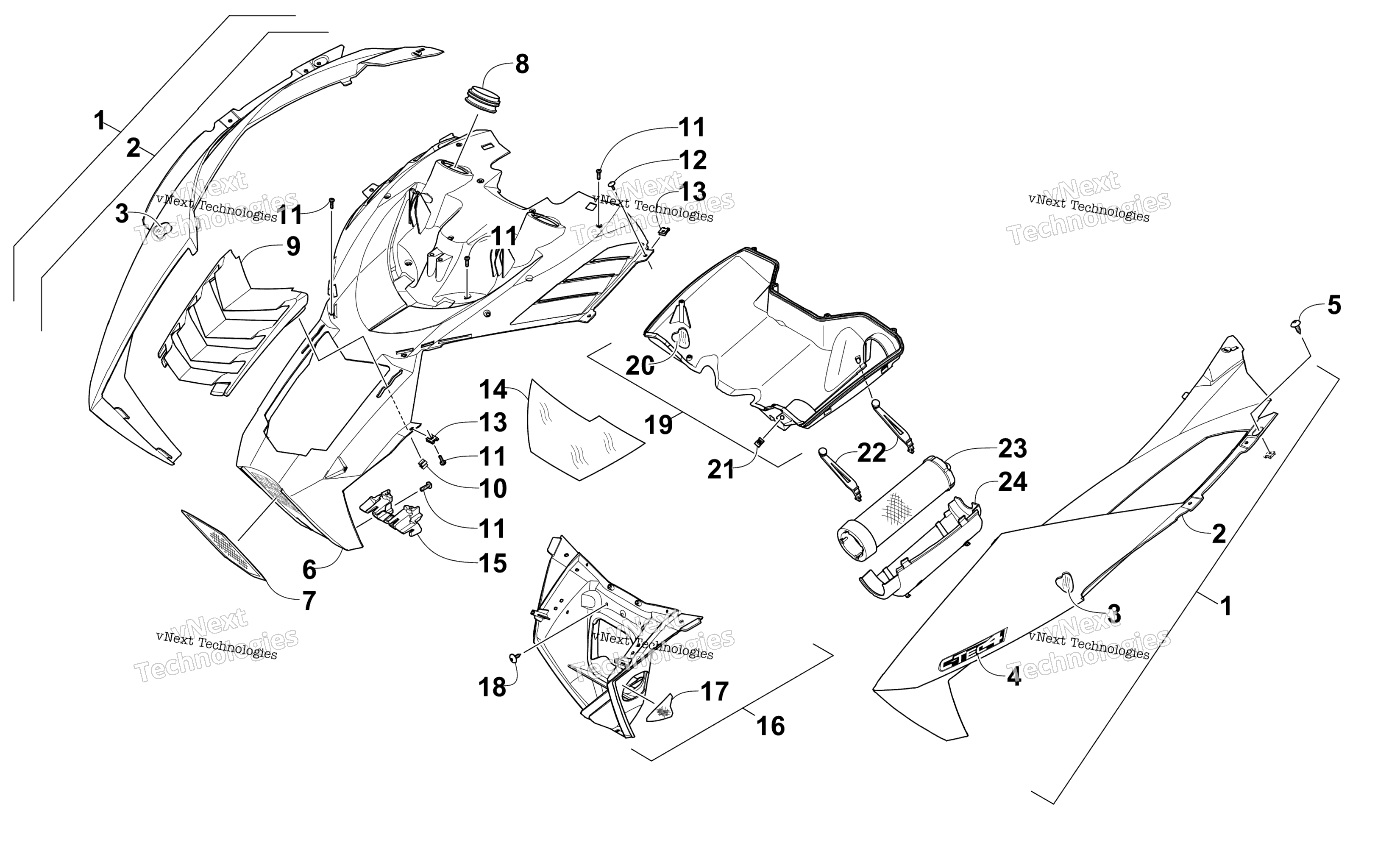 Капот And Air Intake Assembly