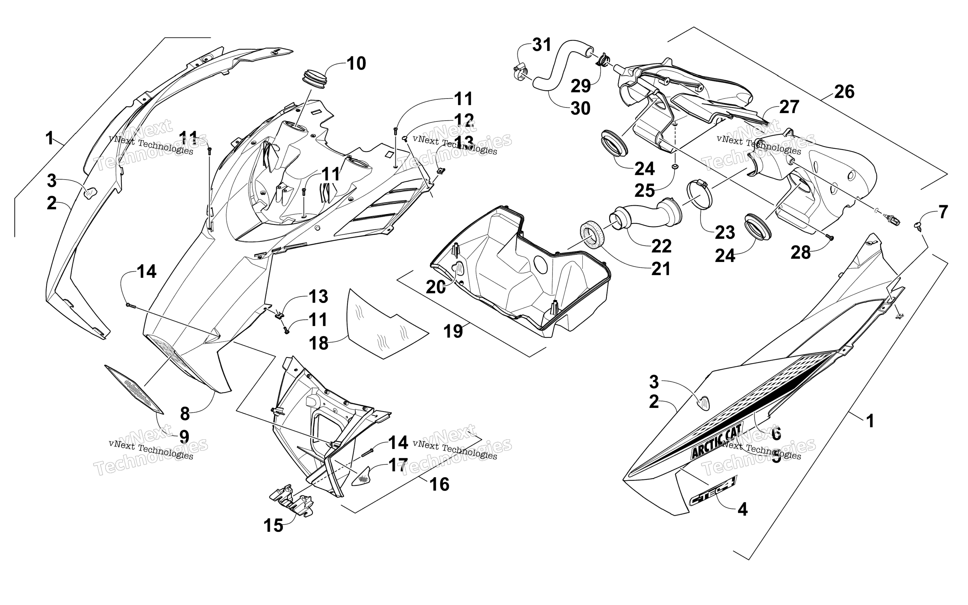 Капот And Air Intake Assembly