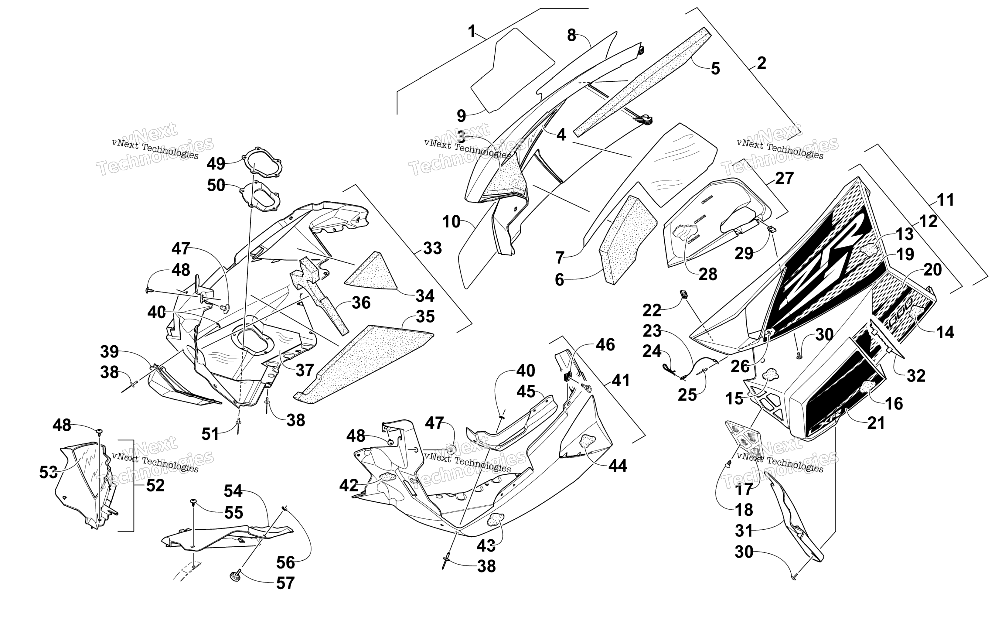 Skid Plate и Side панель узел