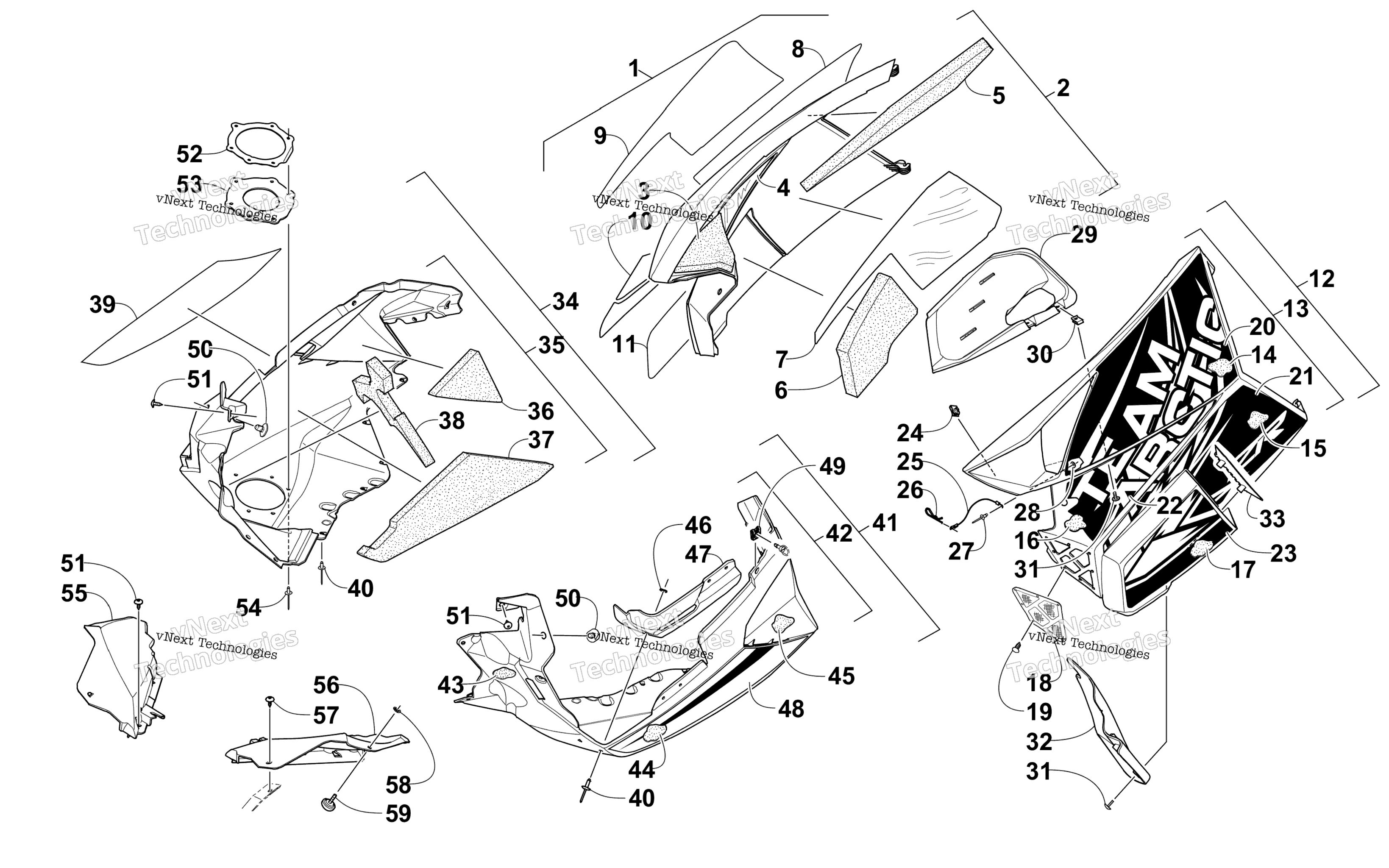 Skid Plate и Side панель узел