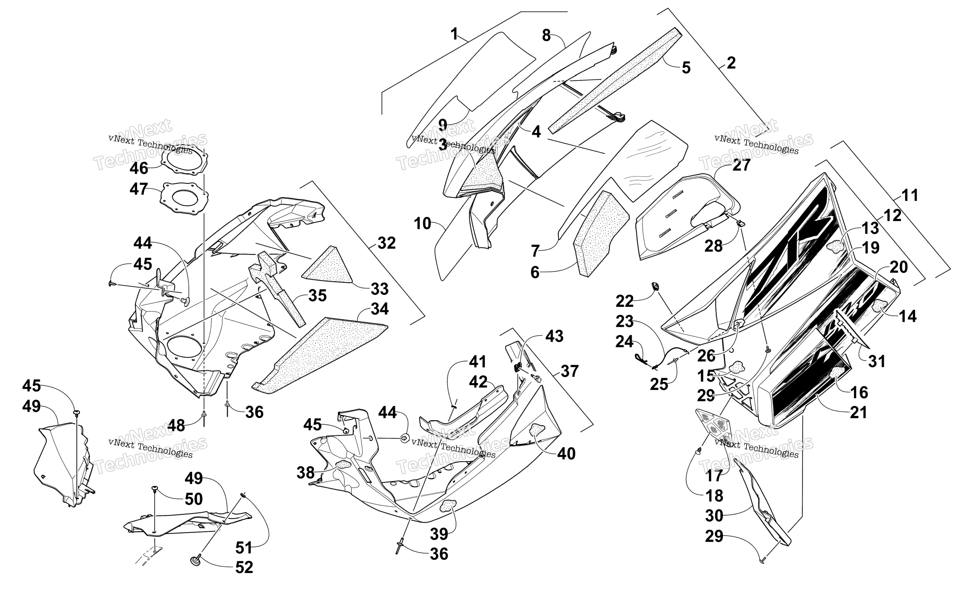 Skid Plate и Side панель узел