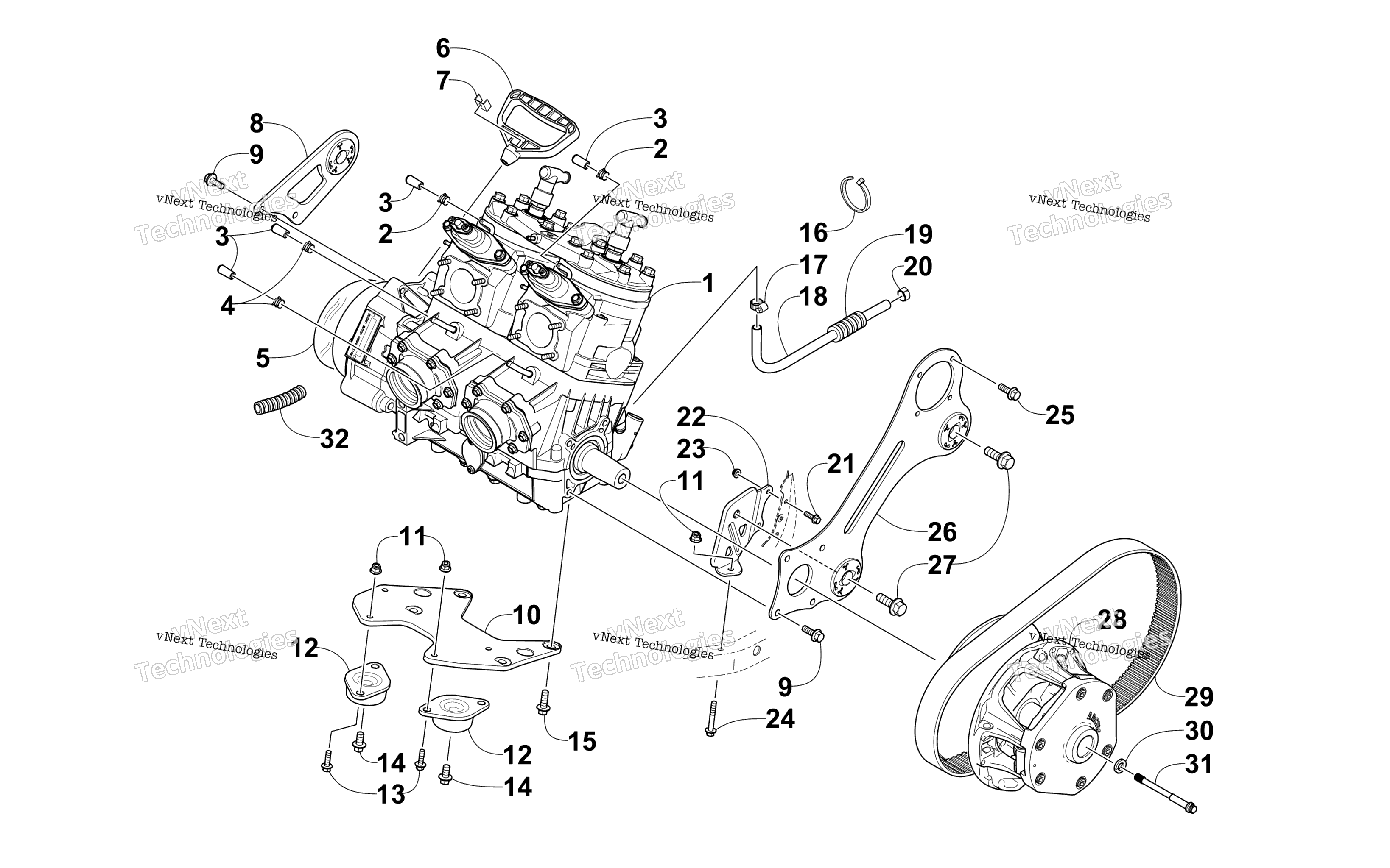 Двигатель And Related Parts