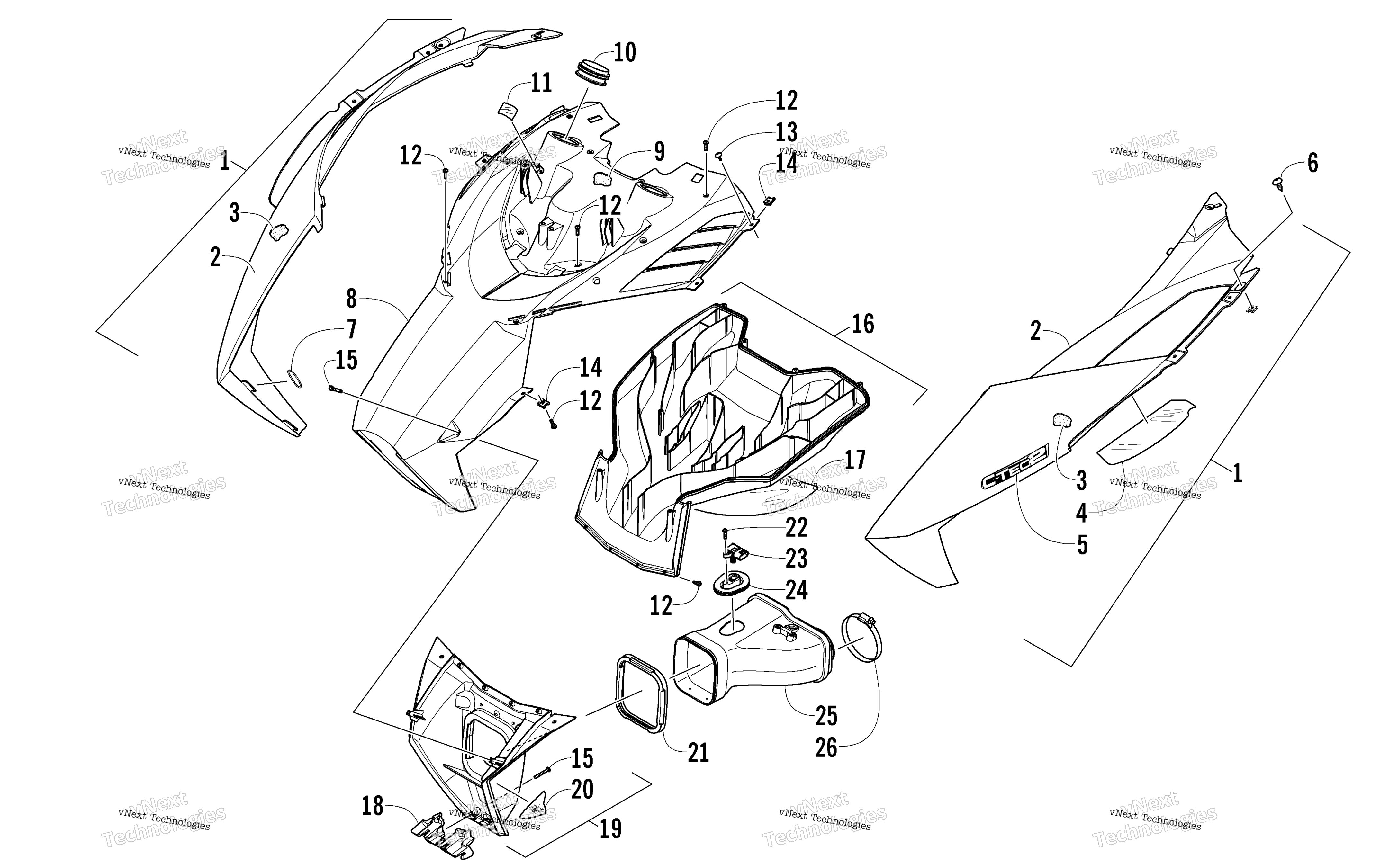 Капот And Air Intake Assembly